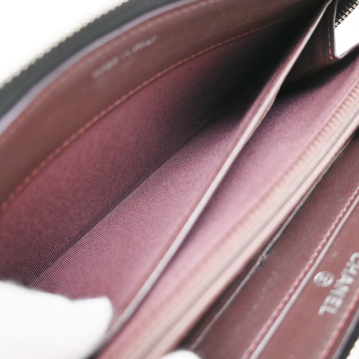 Chanel Timeless, Black, Leather, wallet
