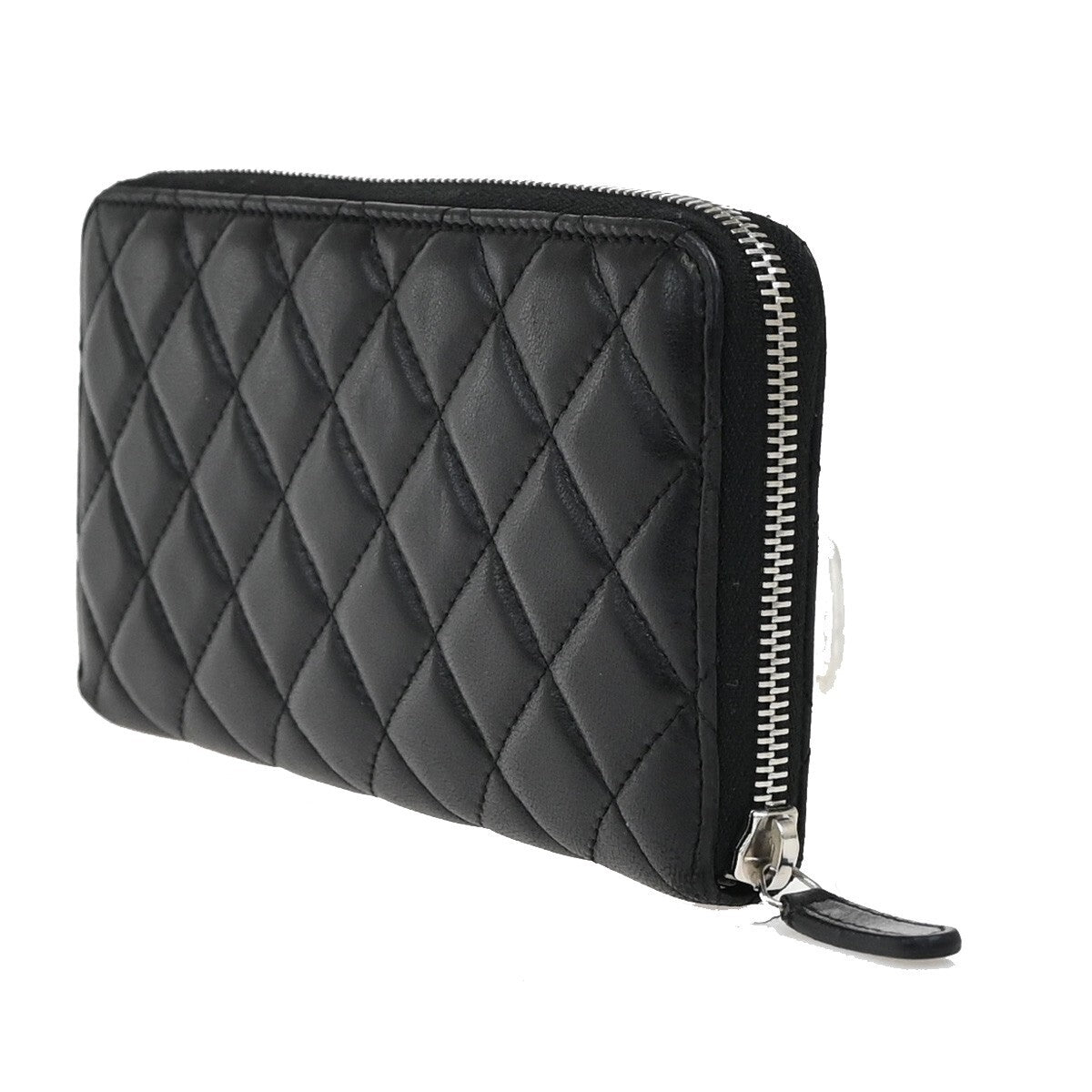 Chanel Timeless, Black, Leather, wallet