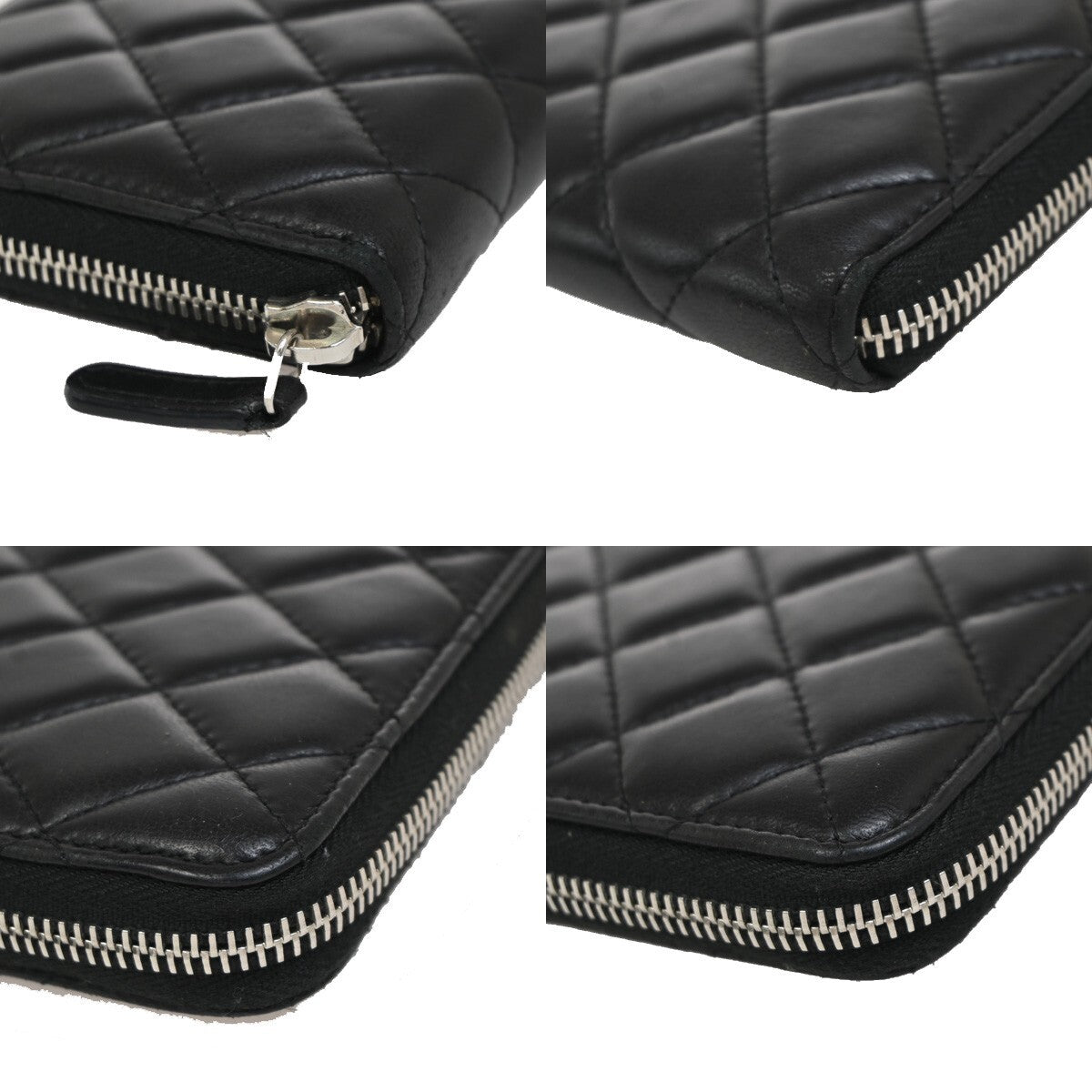 Chanel Timeless, Black, Leather, wallet