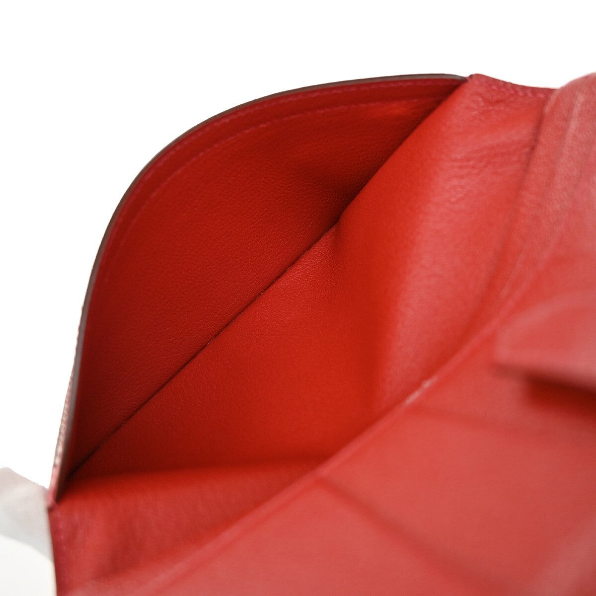 Hermès Béarn, Red, Leather, wallet