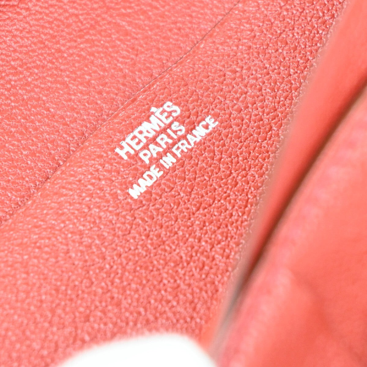 Hermès Béarn, Red, Leather, wallet