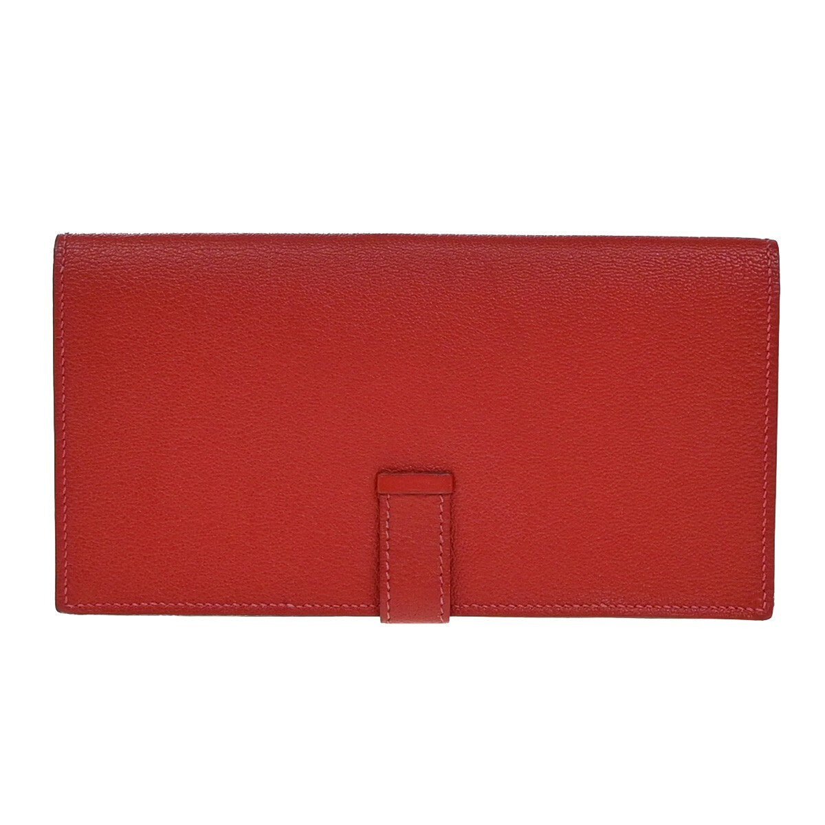 Hermès Béarn, Red, Leather, wallet