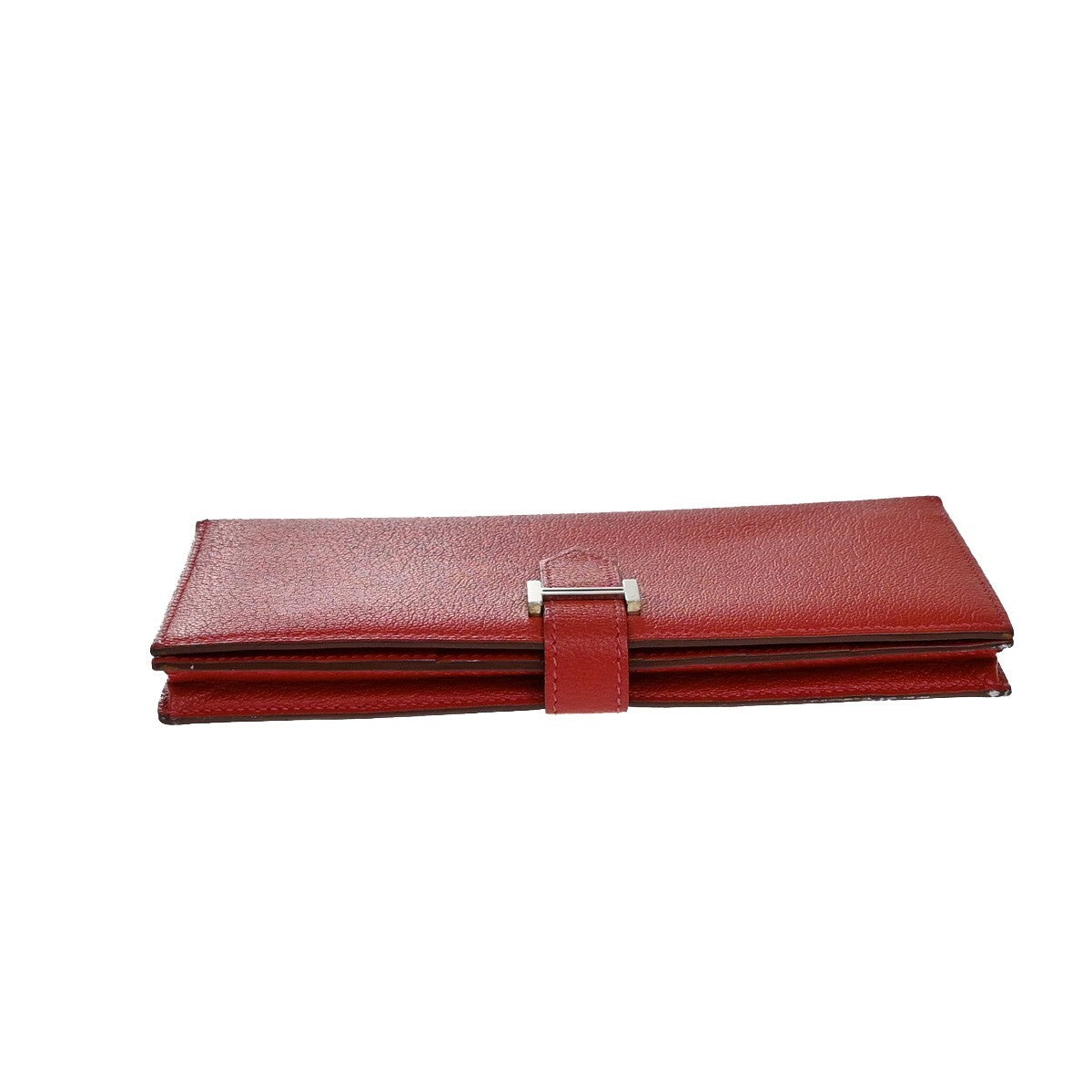 Hermès Béarn, Red, Leather, wallet