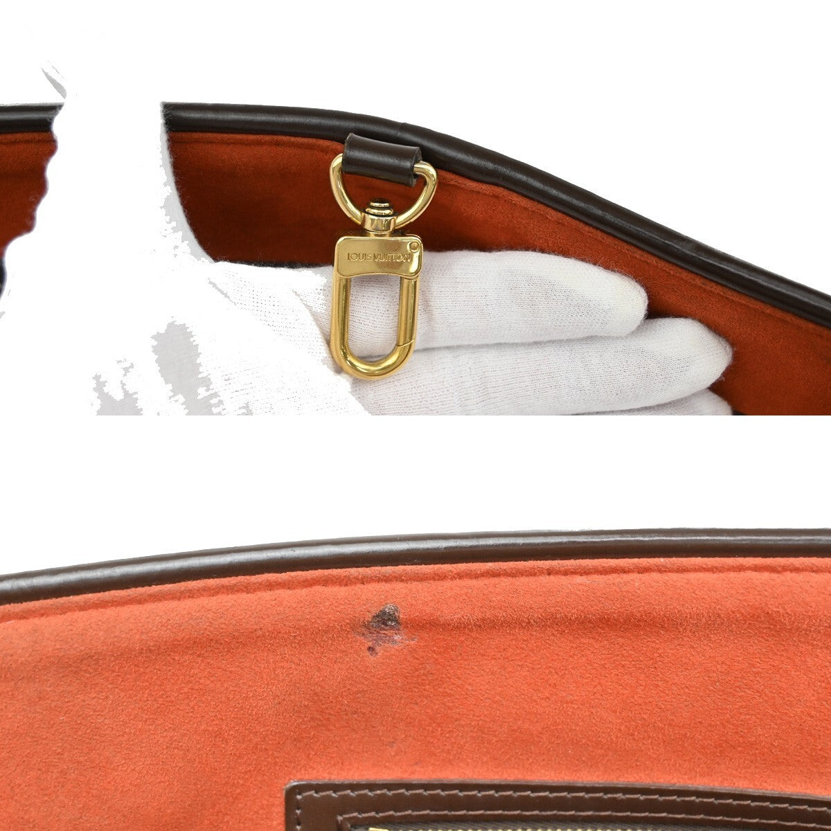 Louis Vuitton Manosque, Brown, Canvas, tote