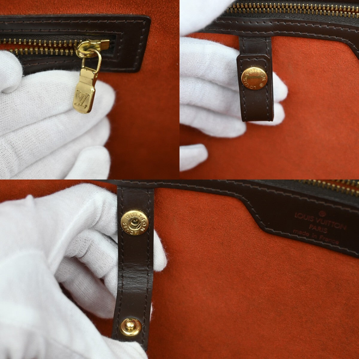 Louis Vuitton Manosque, Brown, Canvas, tote