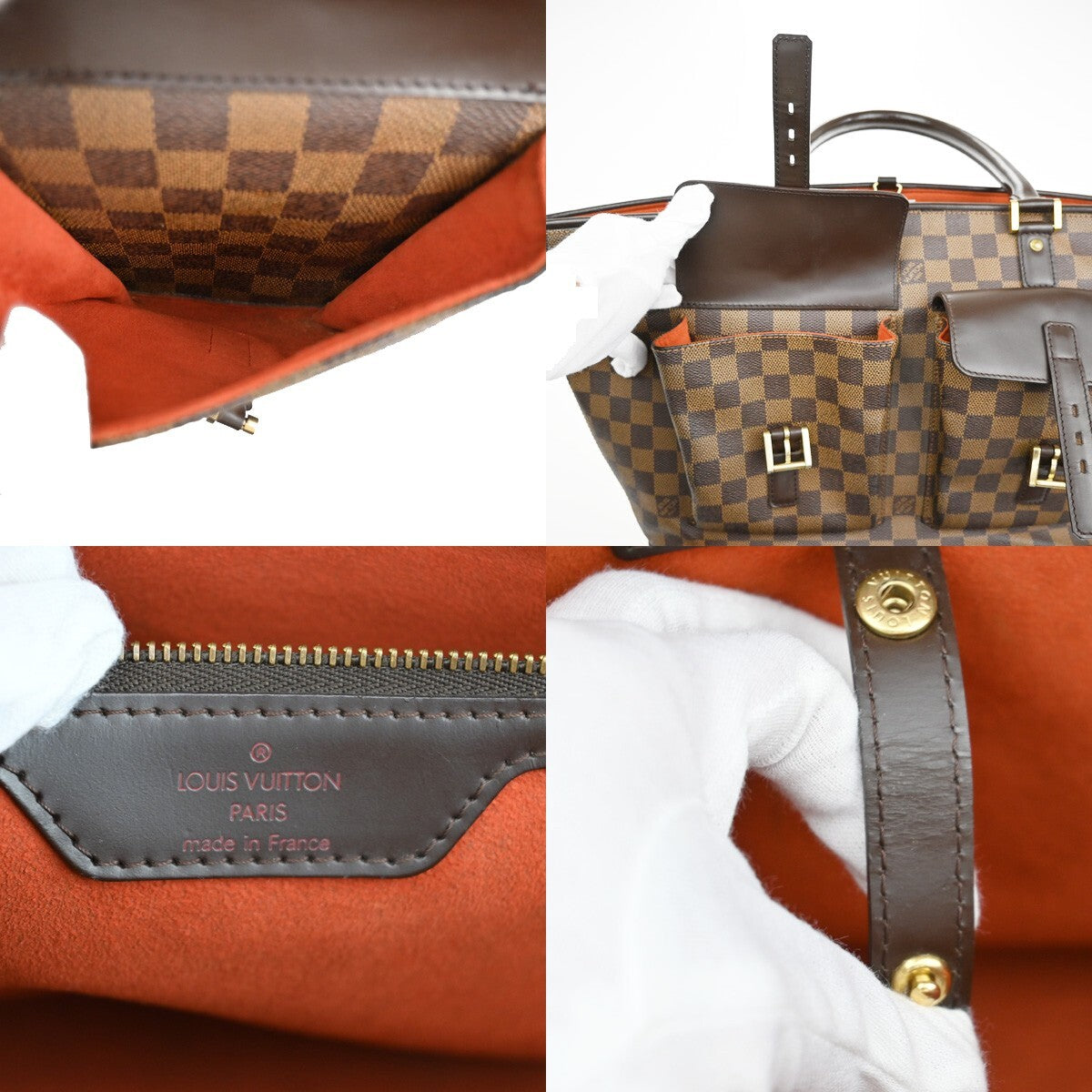 Louis Vuitton Manosque, Brown, Canvas, tote