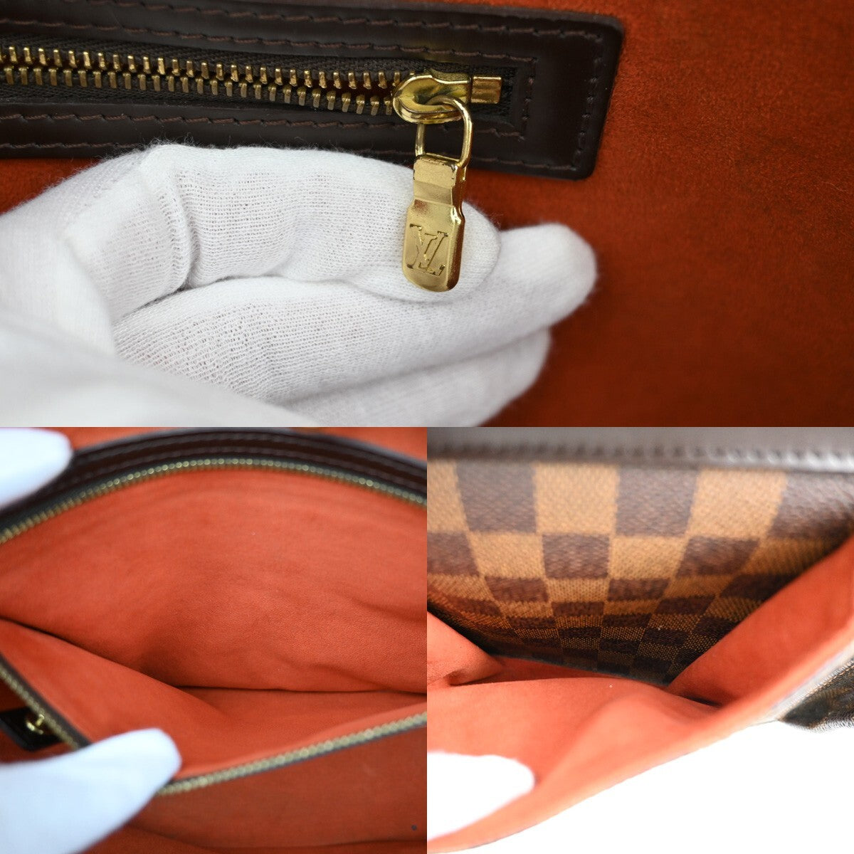 Louis Vuitton Manosque, Brown, Canvas, tote