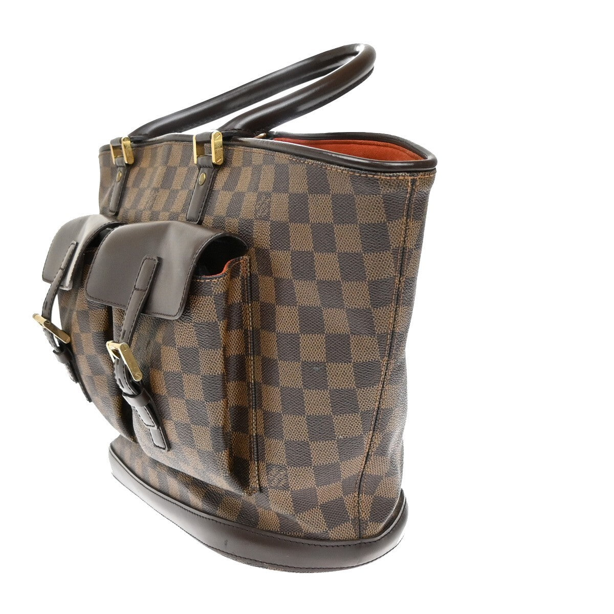 Louis Vuitton Manosque, Brown, Canvas, tote