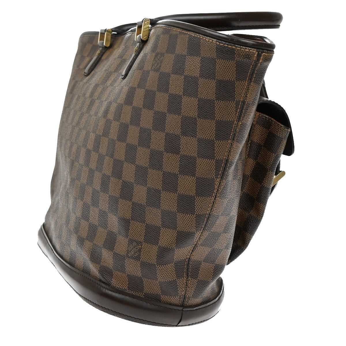 Louis Vuitton Manosque, Brown, Canvas, tote