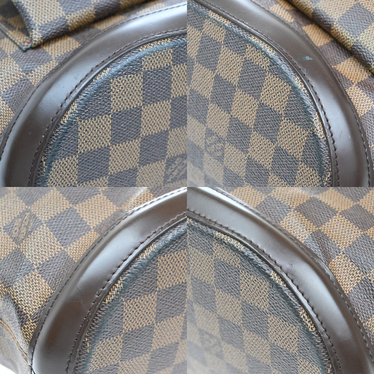 Louis Vuitton Manosque, Brown, Canvas, tote