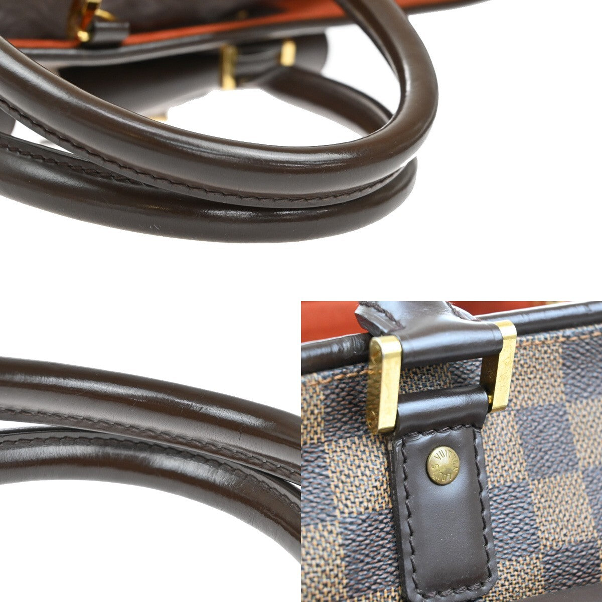 Louis Vuitton Manosque, Brown, Canvas, tote
