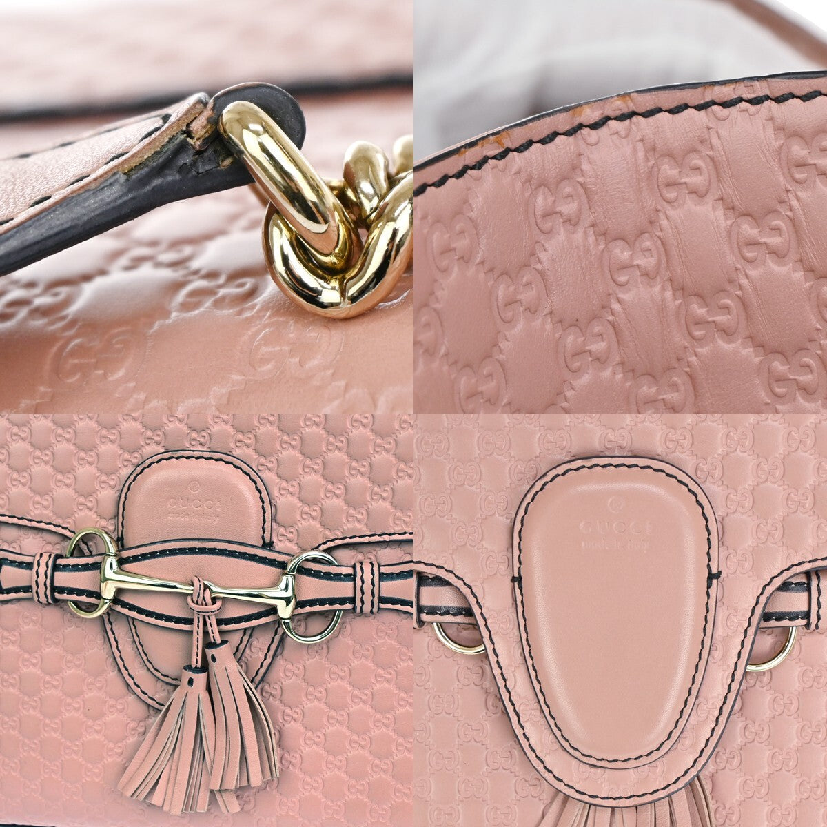 Gucci Emily, Pink, Leather, shoulder