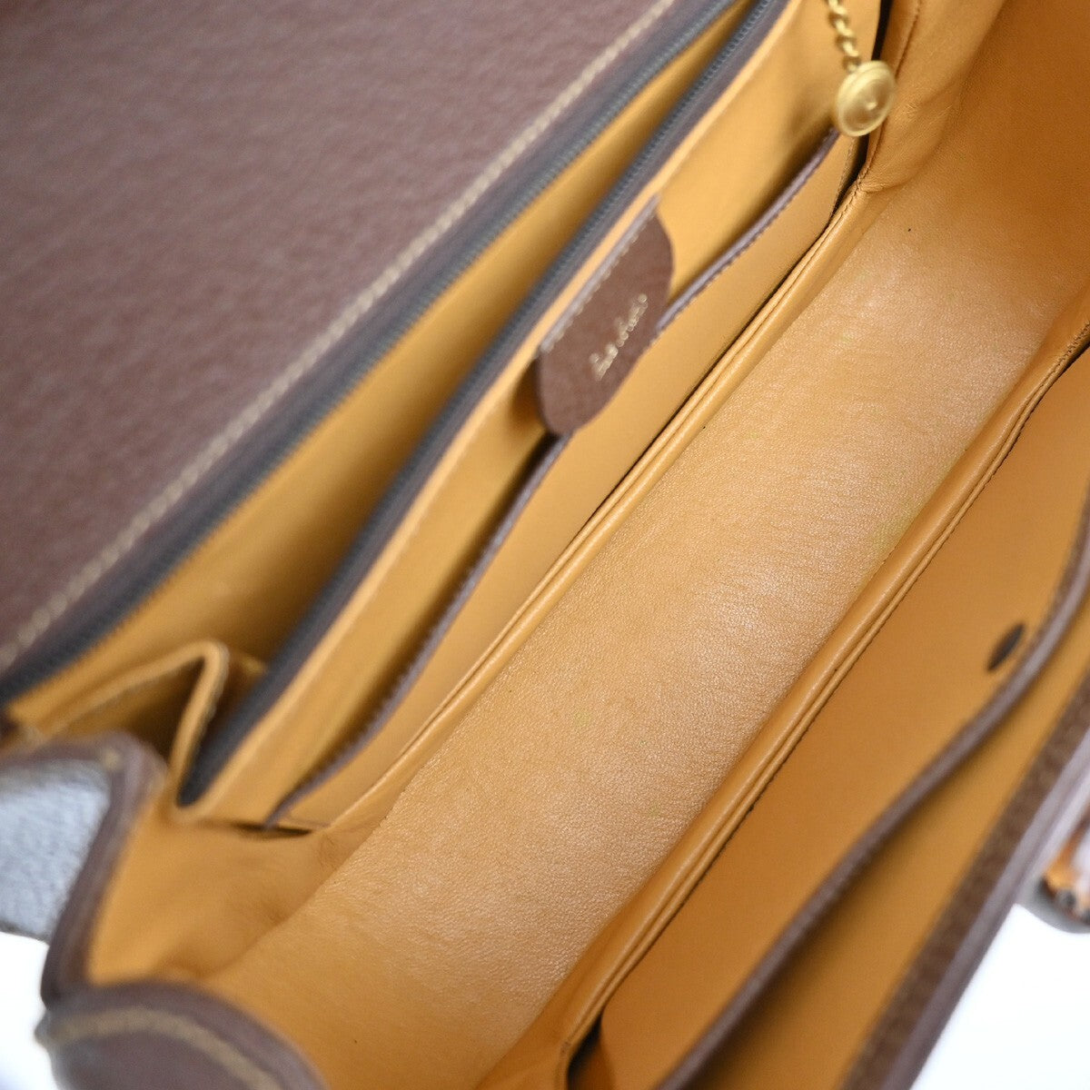 Gucci Bamboo, Brown, Leather, handbag