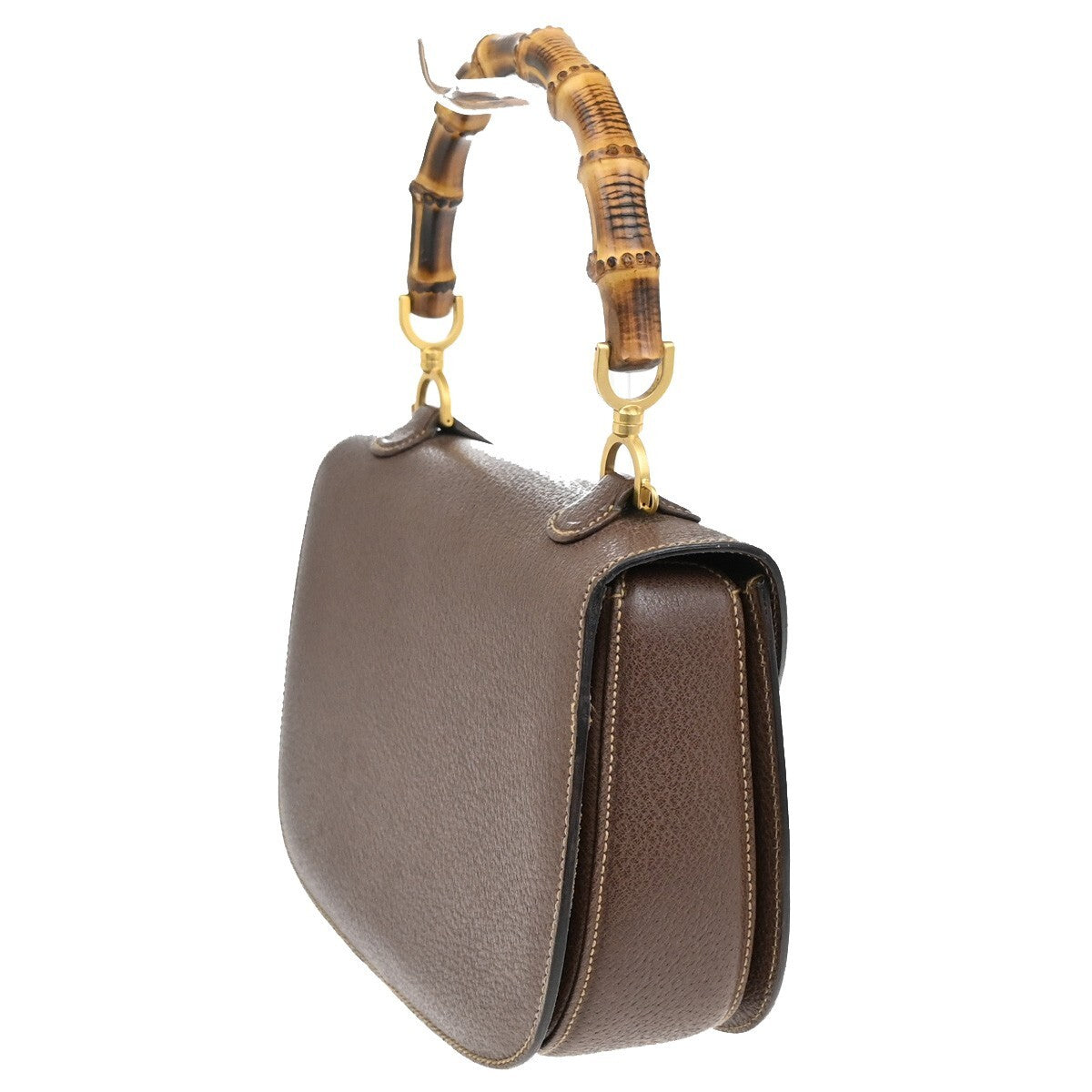 Gucci Bamboo, Brown, Leather, handbag