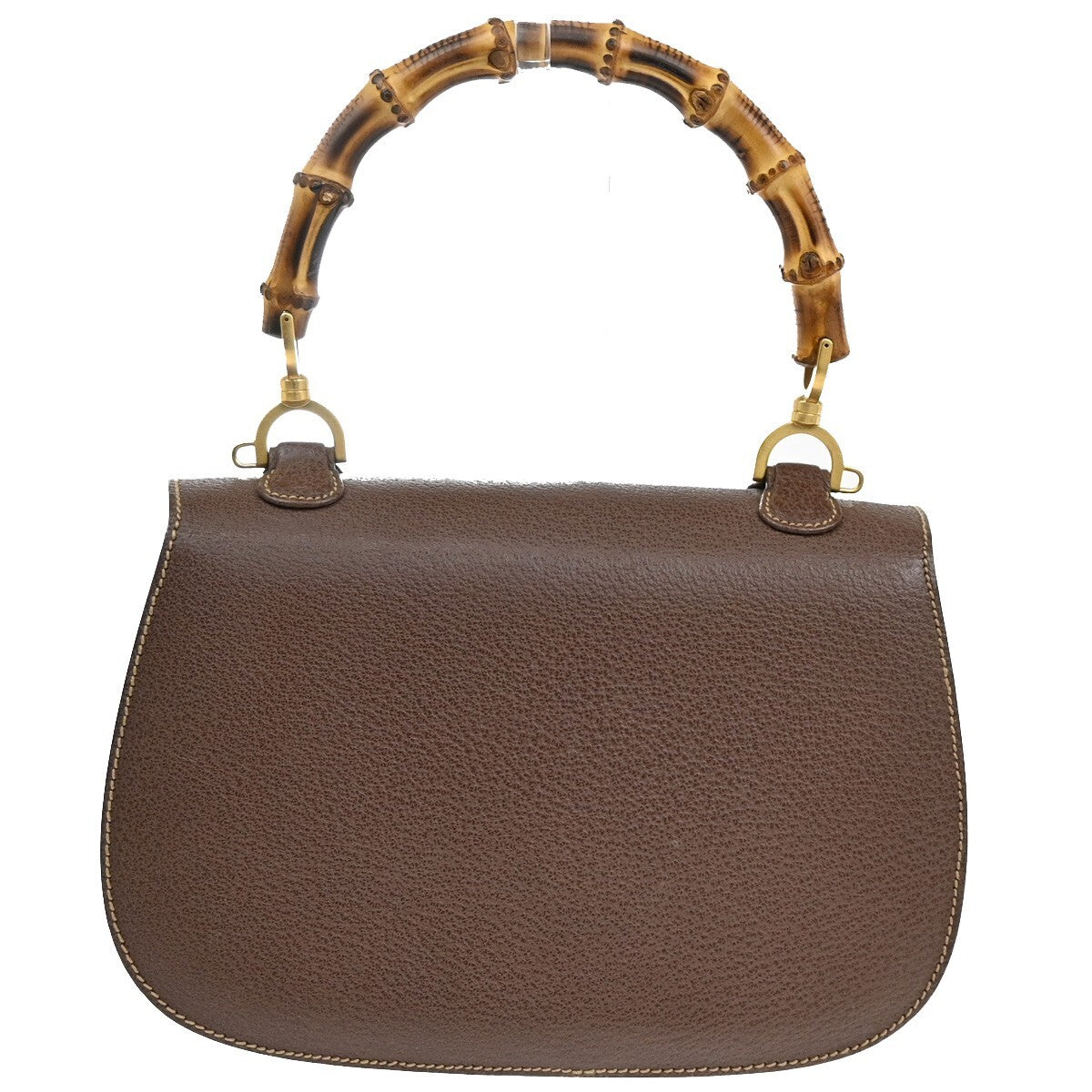 Gucci Bamboo, Brown, Leather, handbag