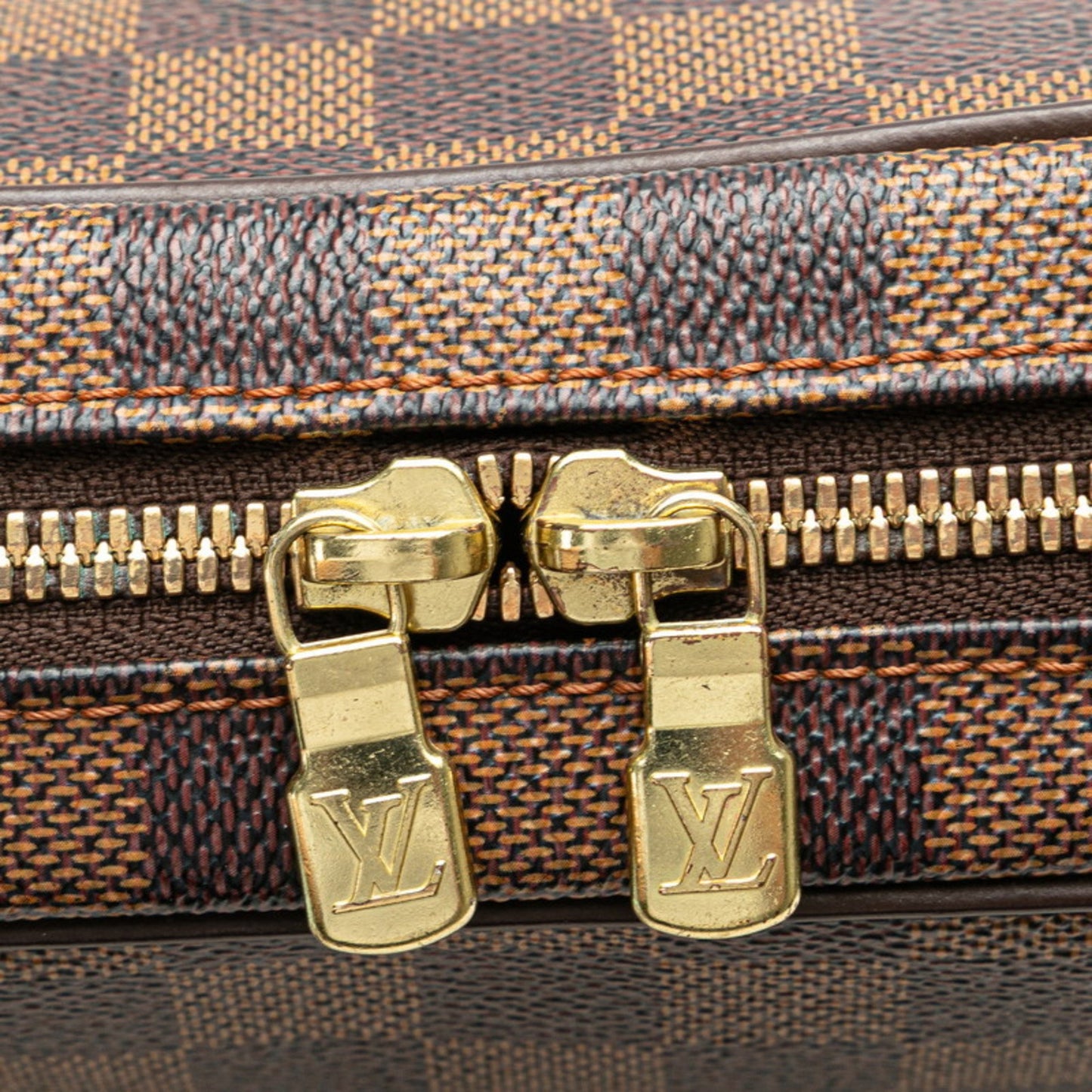 Louis Vuitton Ipanema, Brown, Canvas, shoulder