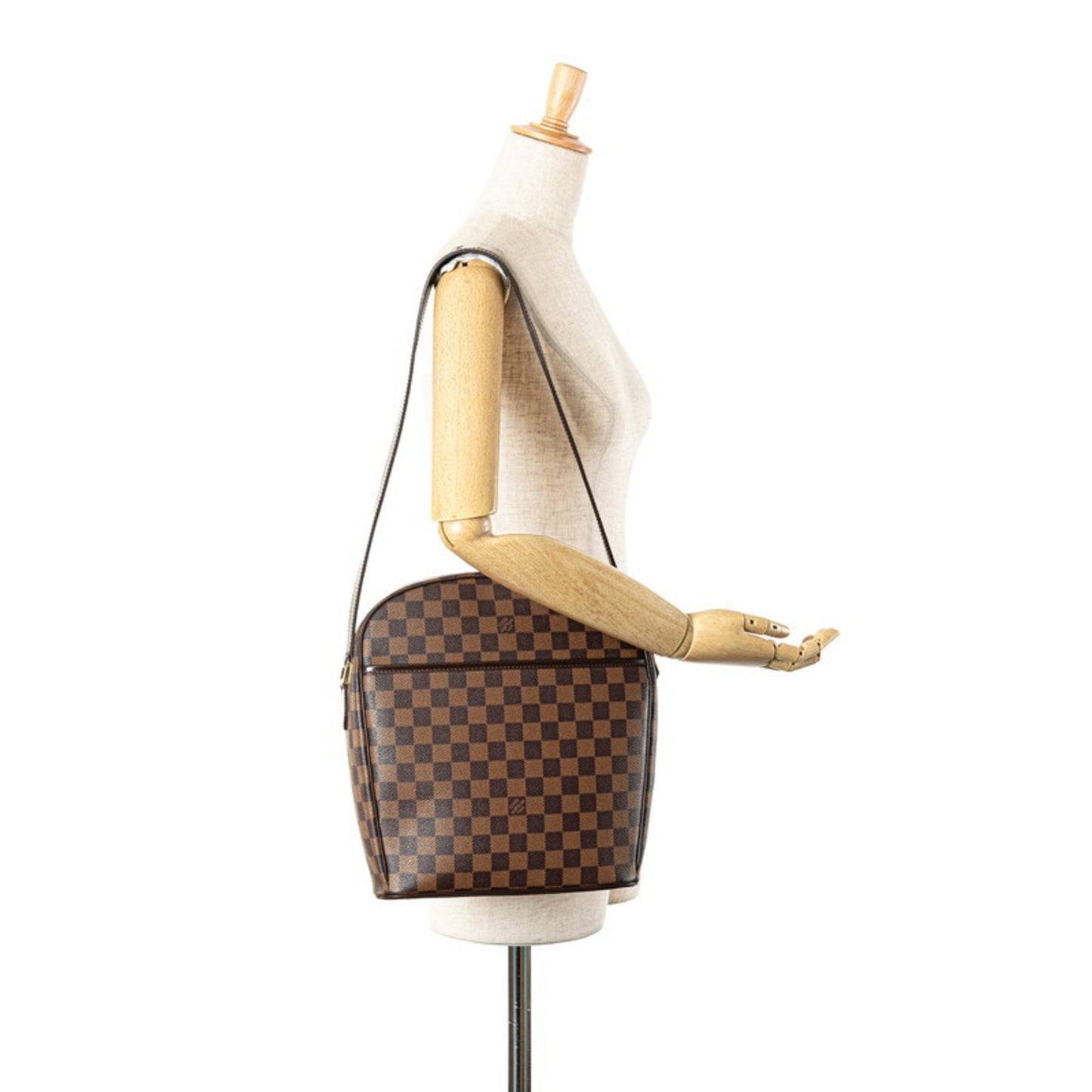Louis Vuitton Ipanema, Brown, Canvas, shoulder