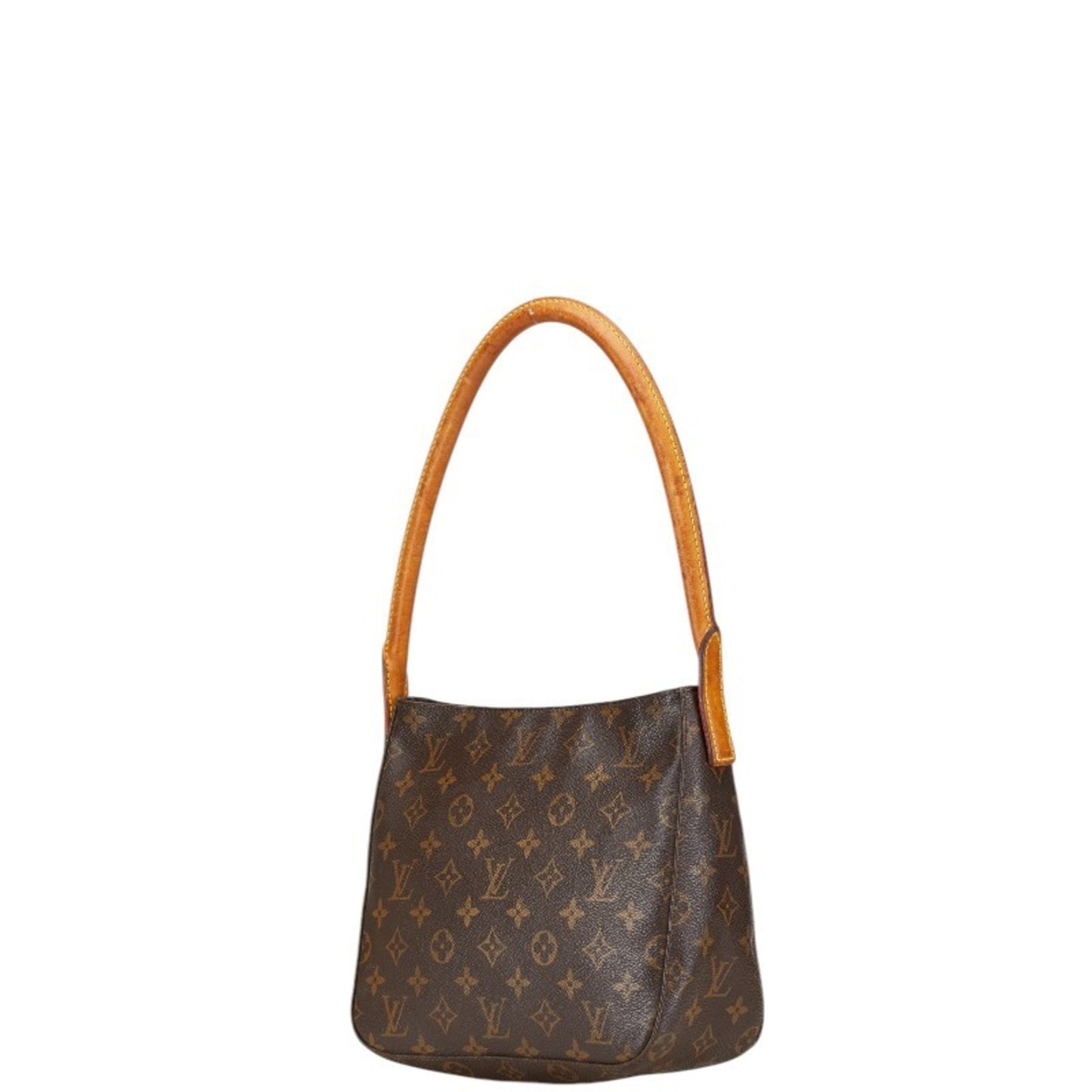 Louis Vuitton Looping MM, Brown, Canvas, shoulder