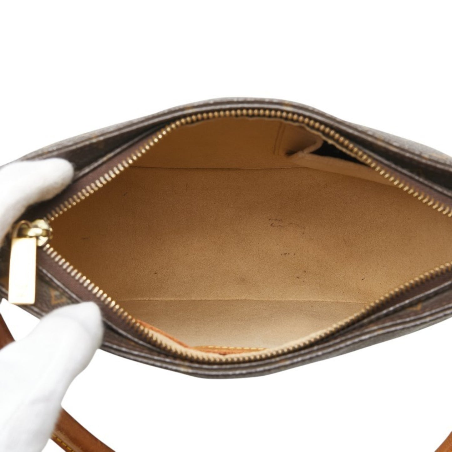 Louis Vuitton Looping MM, Brown, Canvas, shoulder
