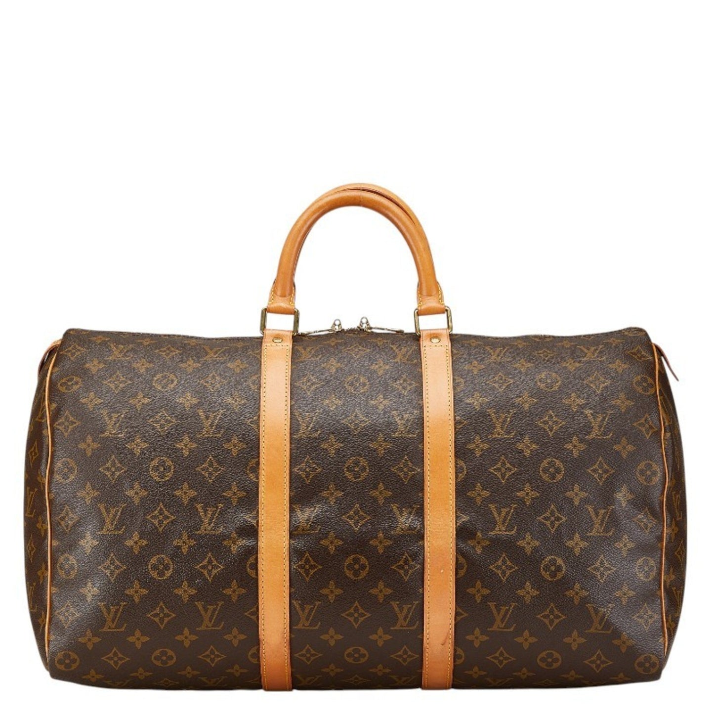 Louis Vuitton Keepall 50, Brown, Canvas, travel