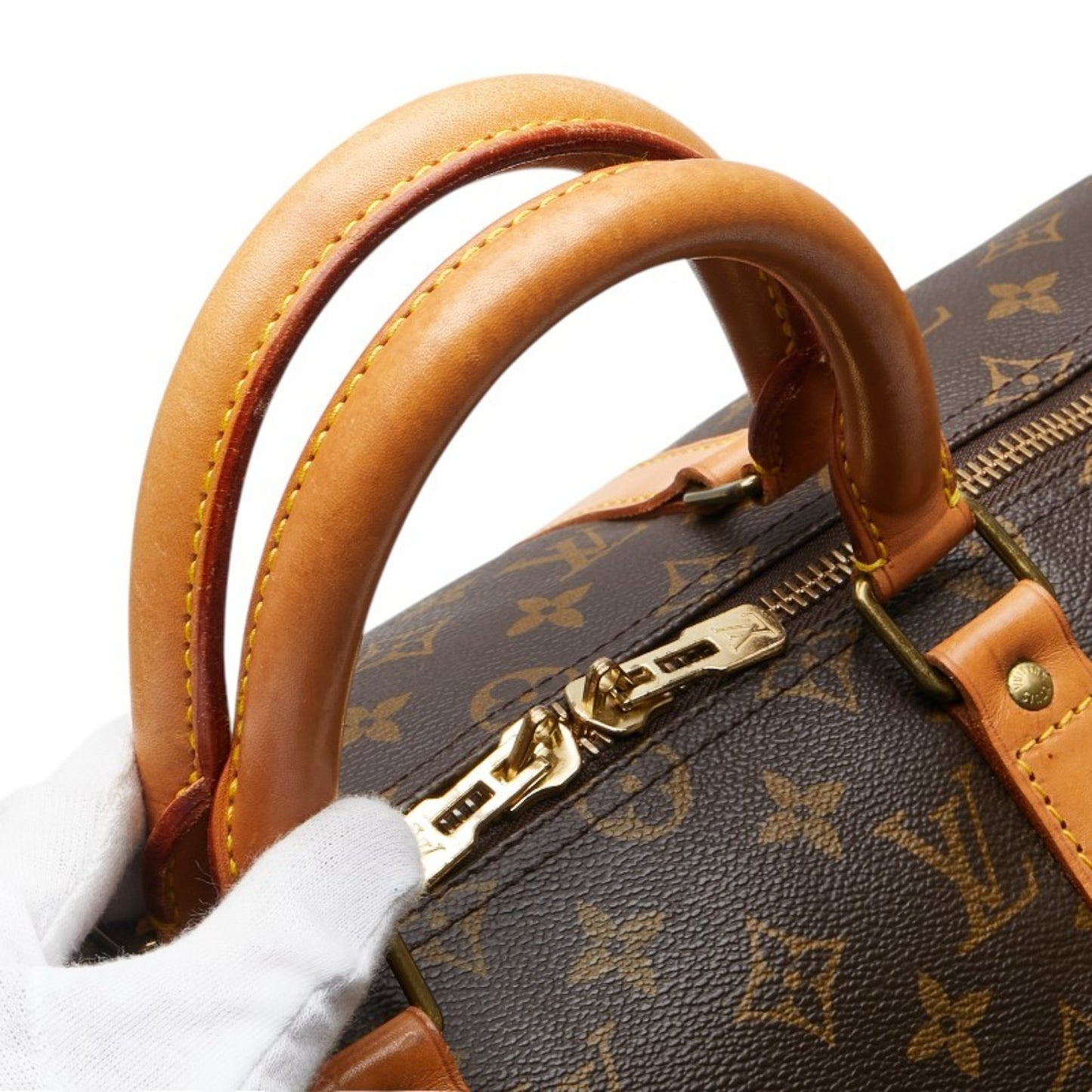 Louis Vuitton Keepall 50, Brown, Canvas, travel