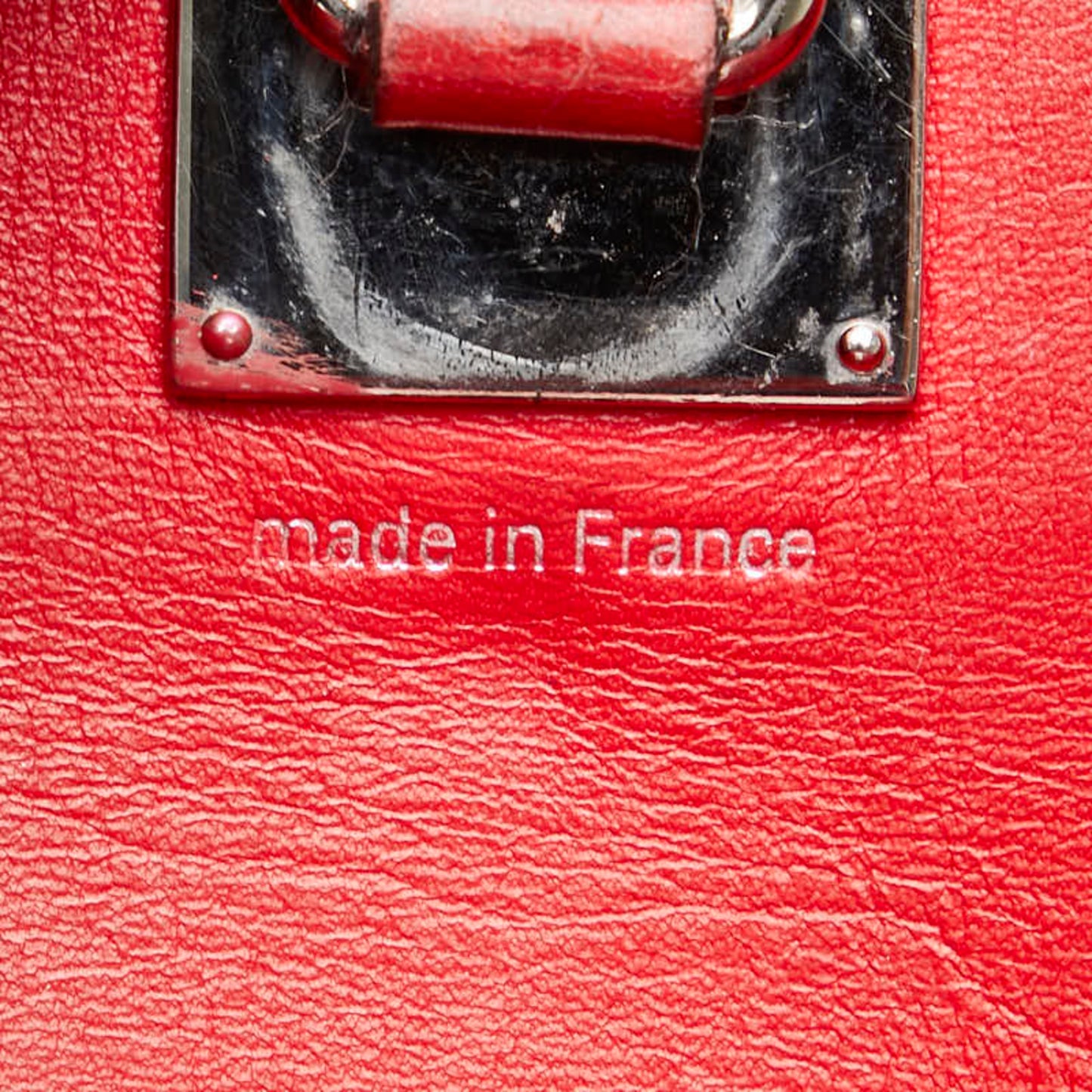 Louis Vuitton City steamer, Red, Leather, handbag