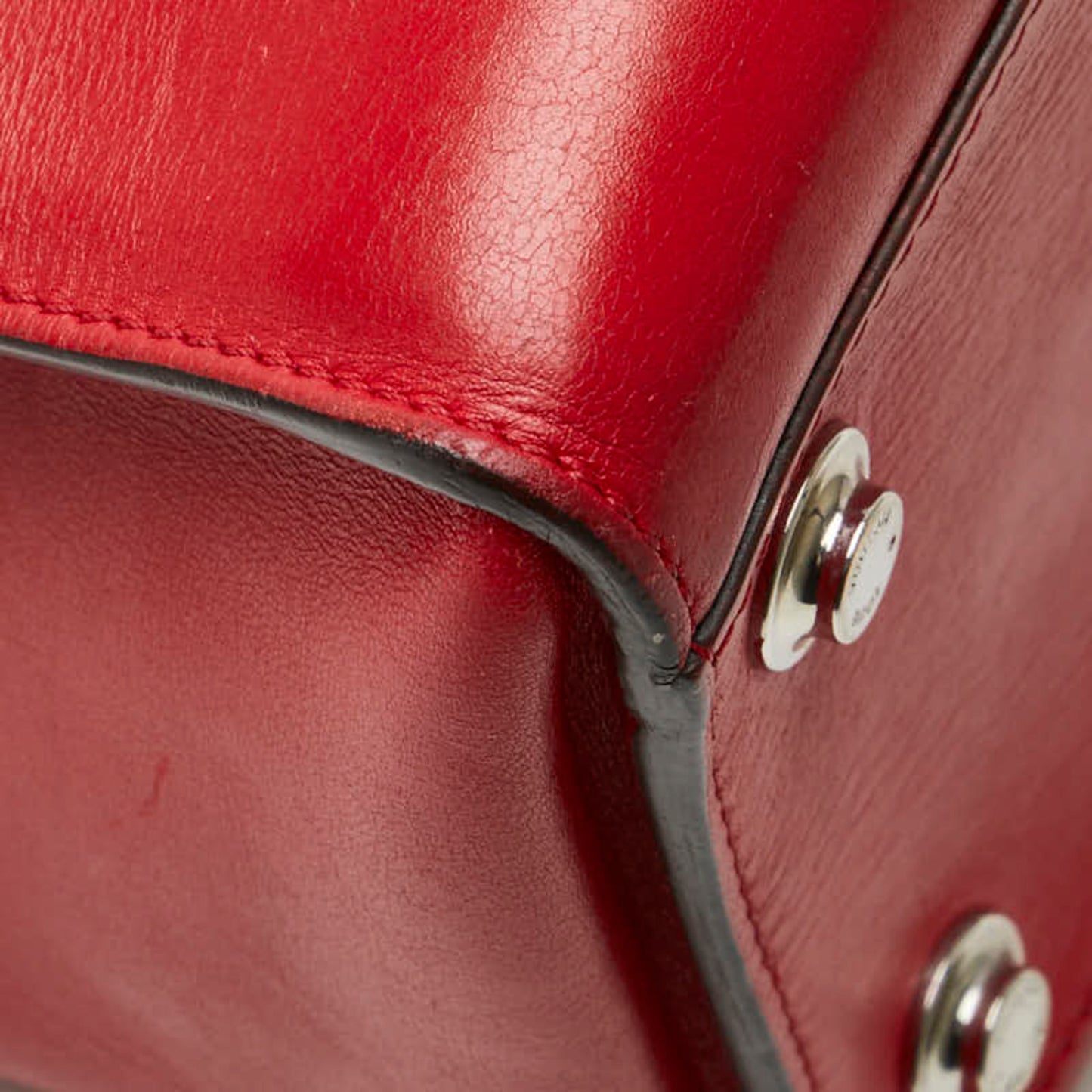 Louis Vuitton City steamer, Red, Leather, handbag