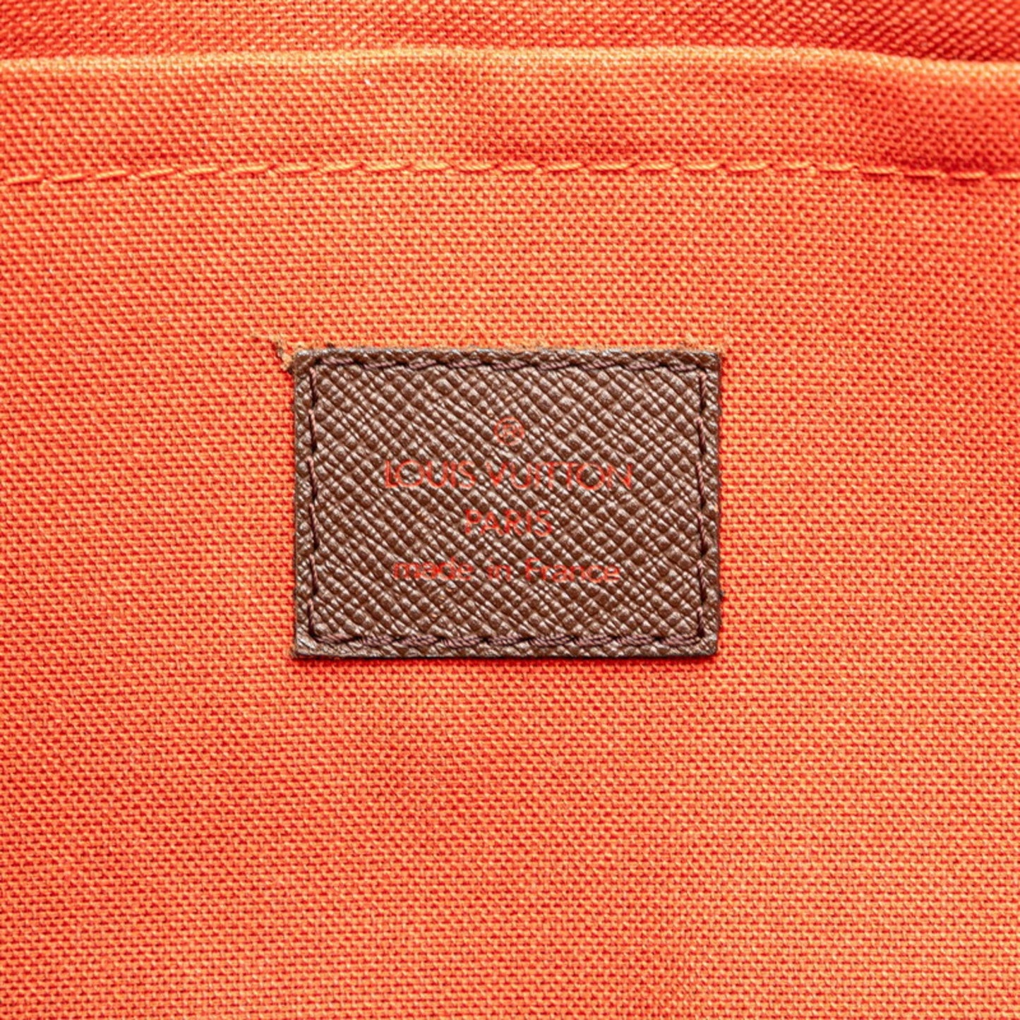 Louis Vuitton Belem MM, Brown, Canvas, shoulder