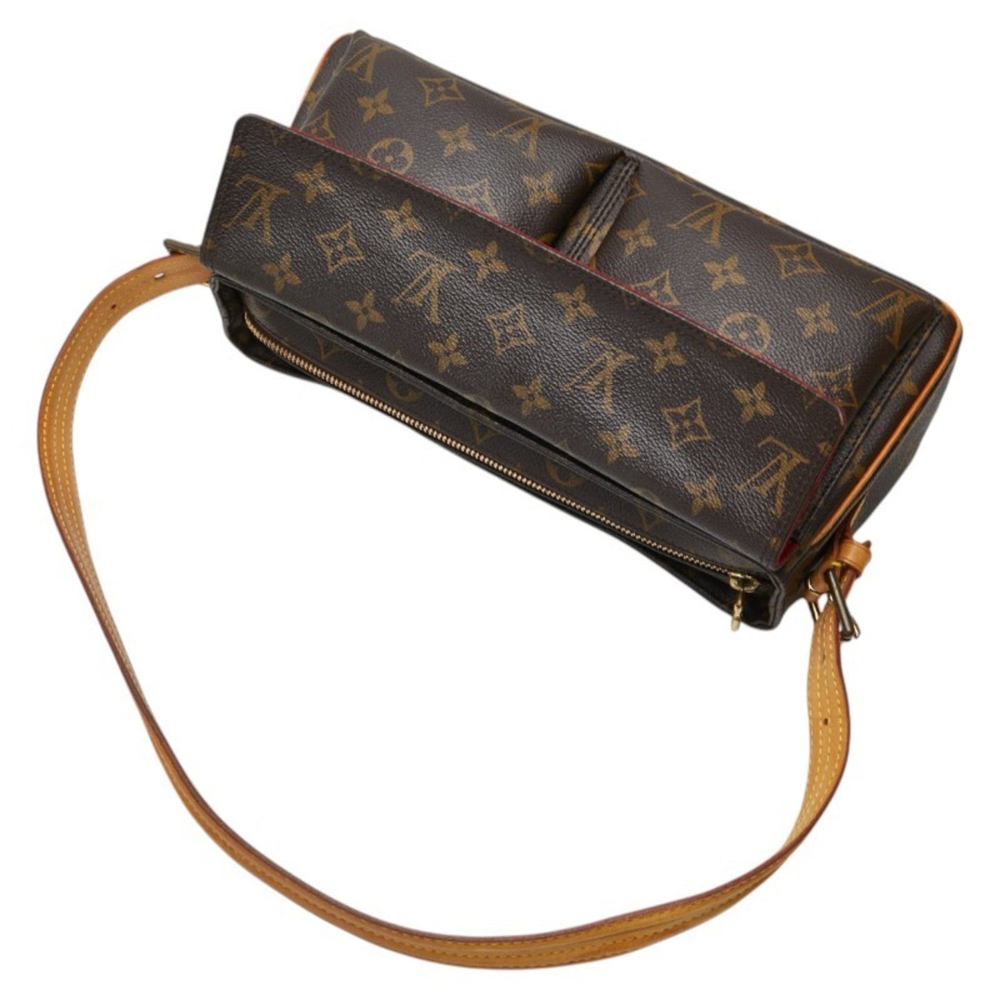 Louis Vuitton Viva Cité, Brown, Canvas, shoulder