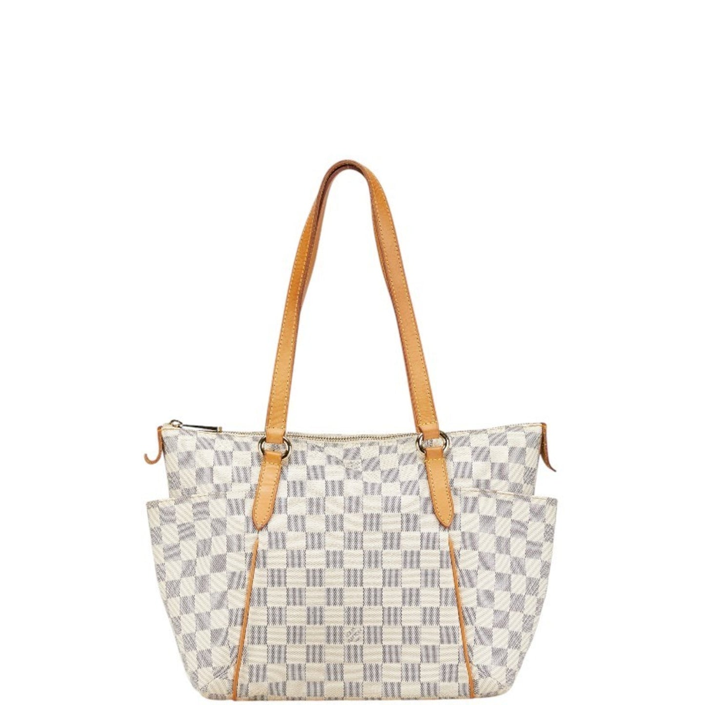 Louis Vuitton Totally, White, Canvas, shoulder