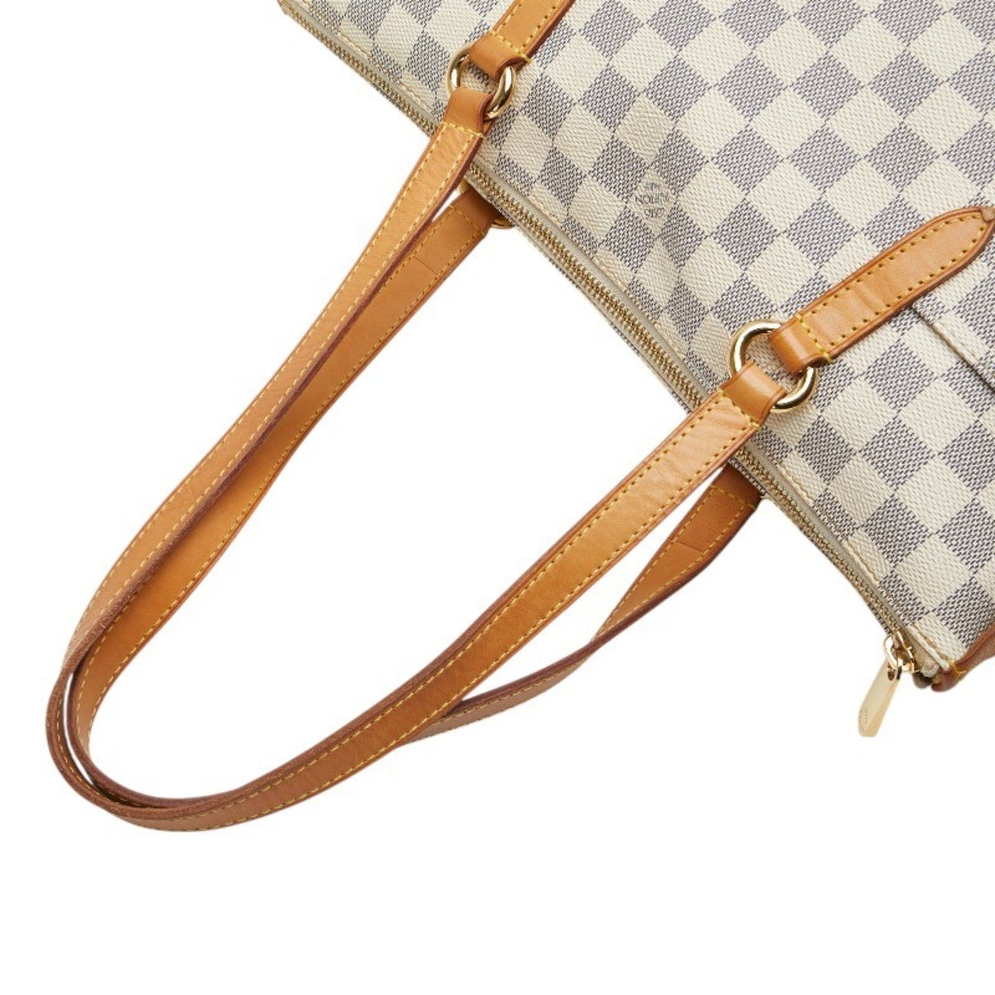 Louis Vuitton Totally, White, Canvas, shoulder