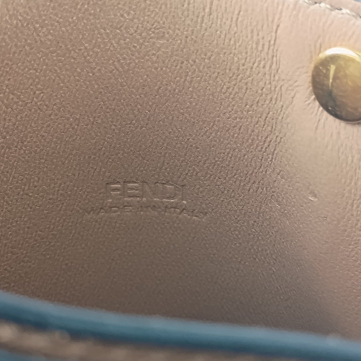 Fendi Peekaboo, Black, Leather, shoulder