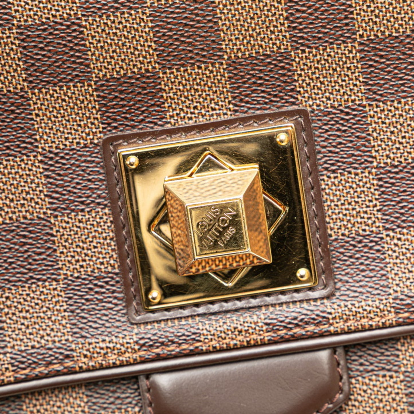 Louis Vuitton Bergamo, Brown, Canvas, shoulder