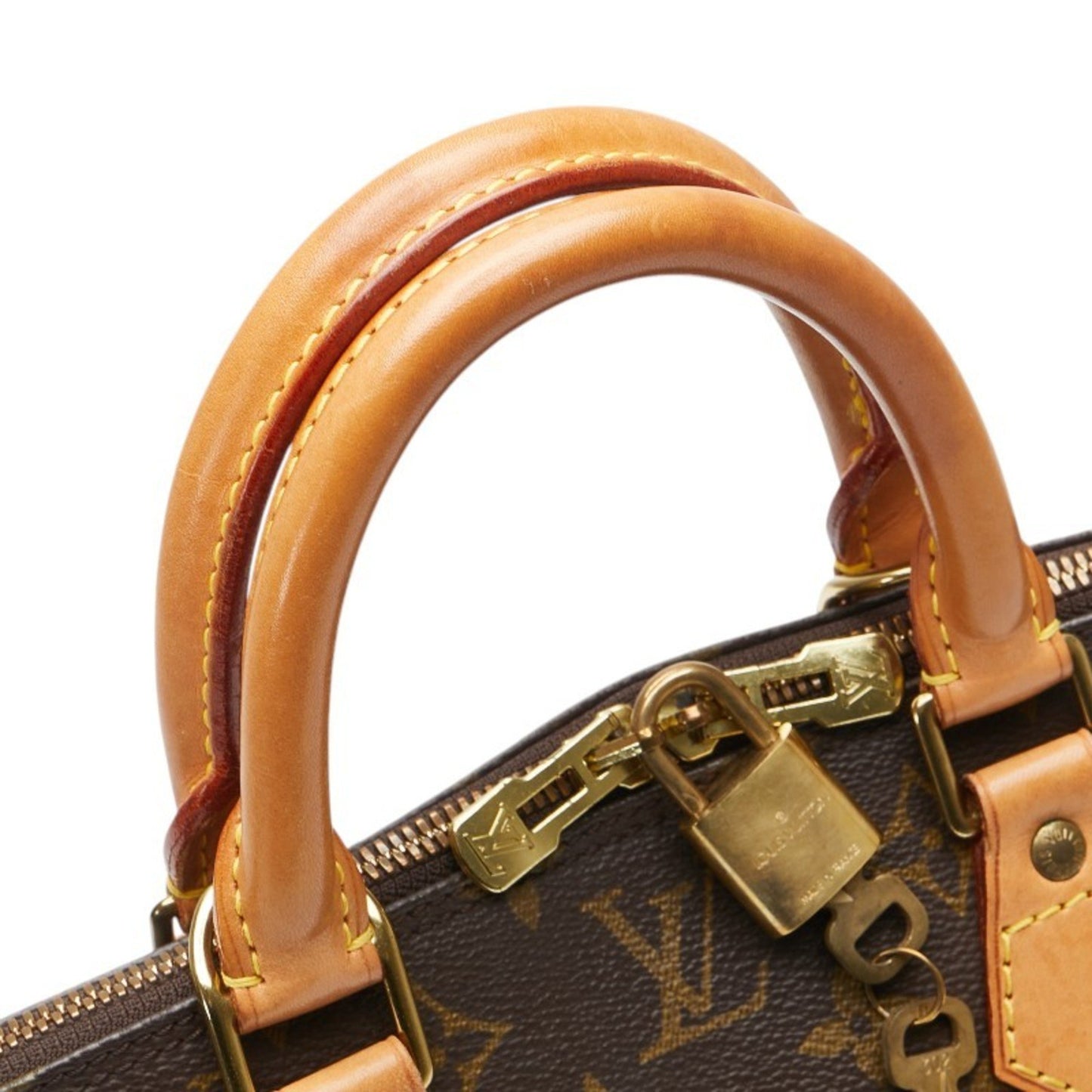 Louis Vuitton Alma, Brown, Canvas, handbag