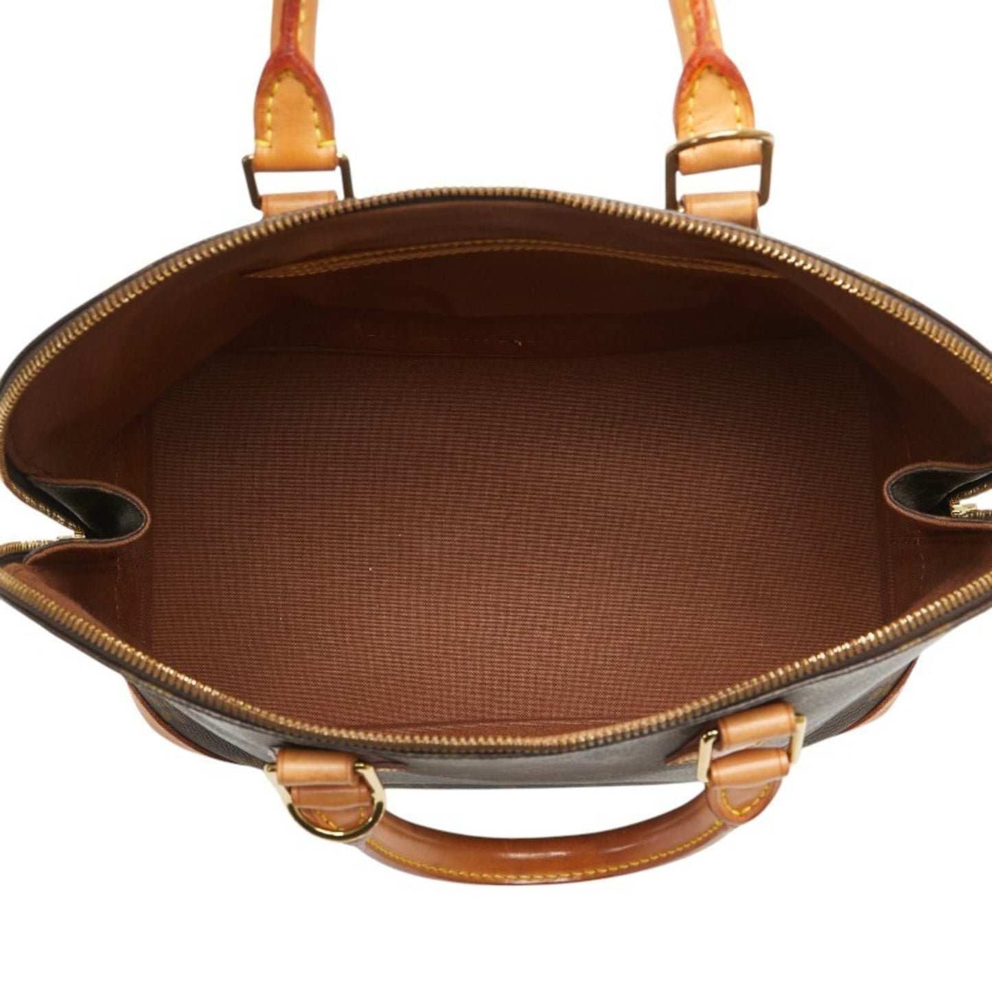Louis Vuitton Alma, Brown, Canvas, handbag