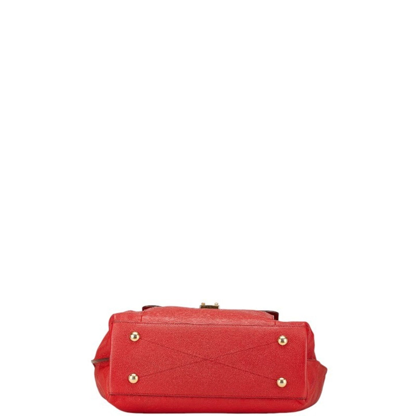 Louis Vuitton Metis, Red, Leather, handbag