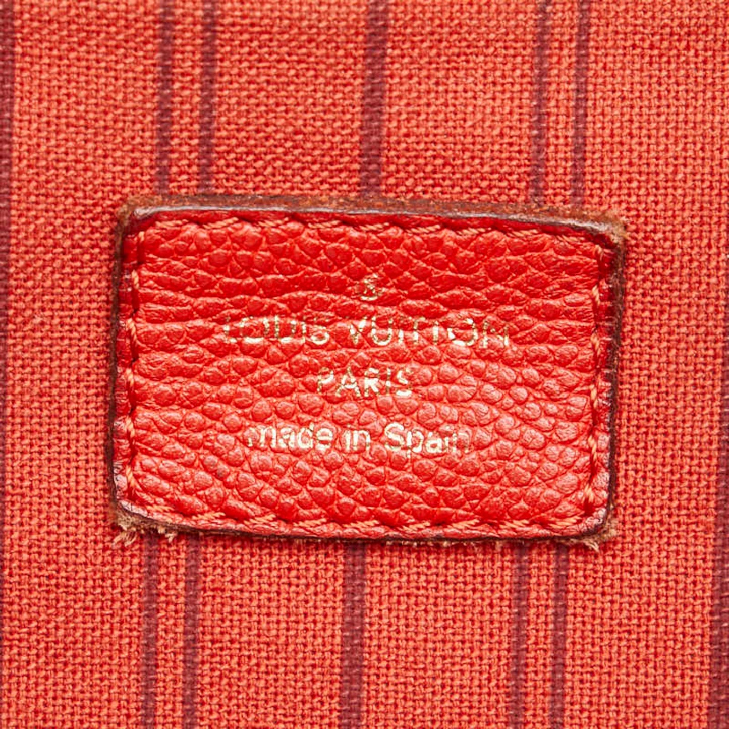 Louis Vuitton Metis, Red, Leather, handbag