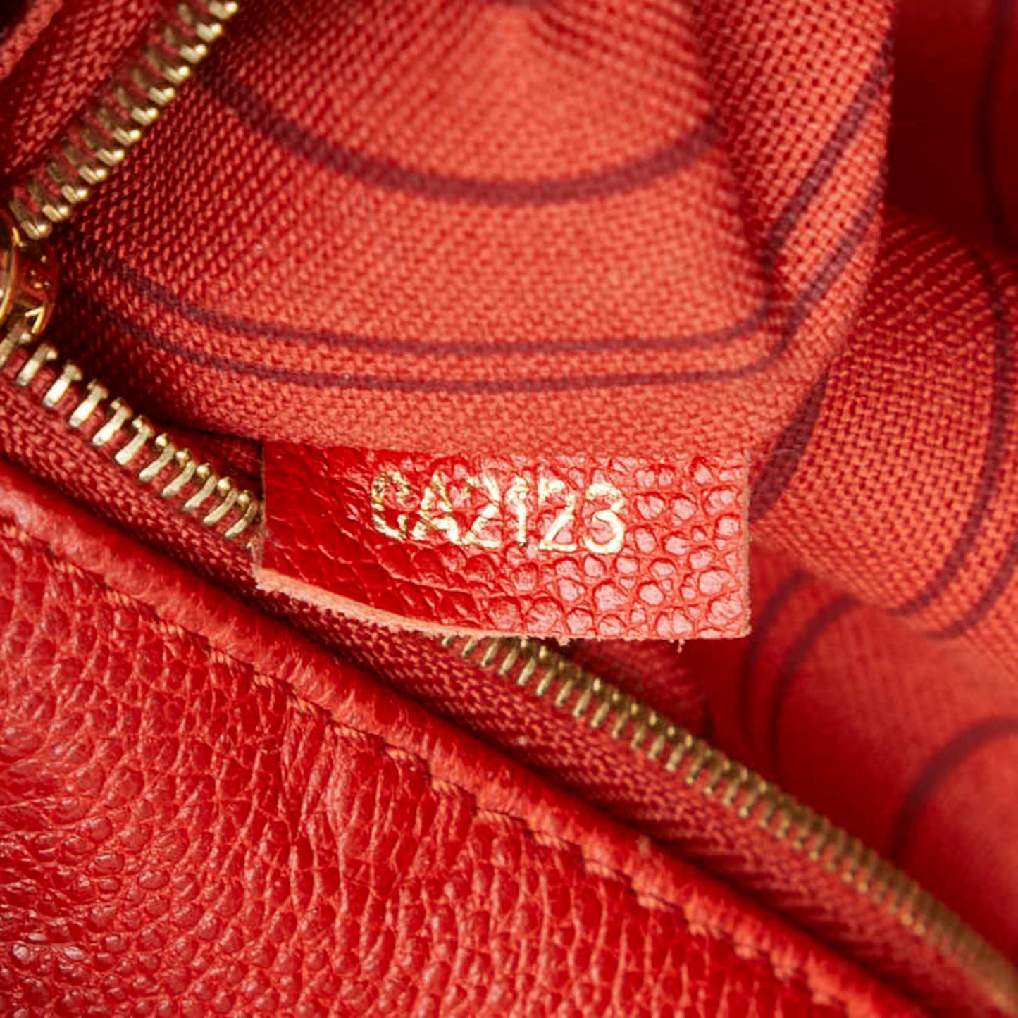 Louis Vuitton Metis, Red, Leather, handbag
