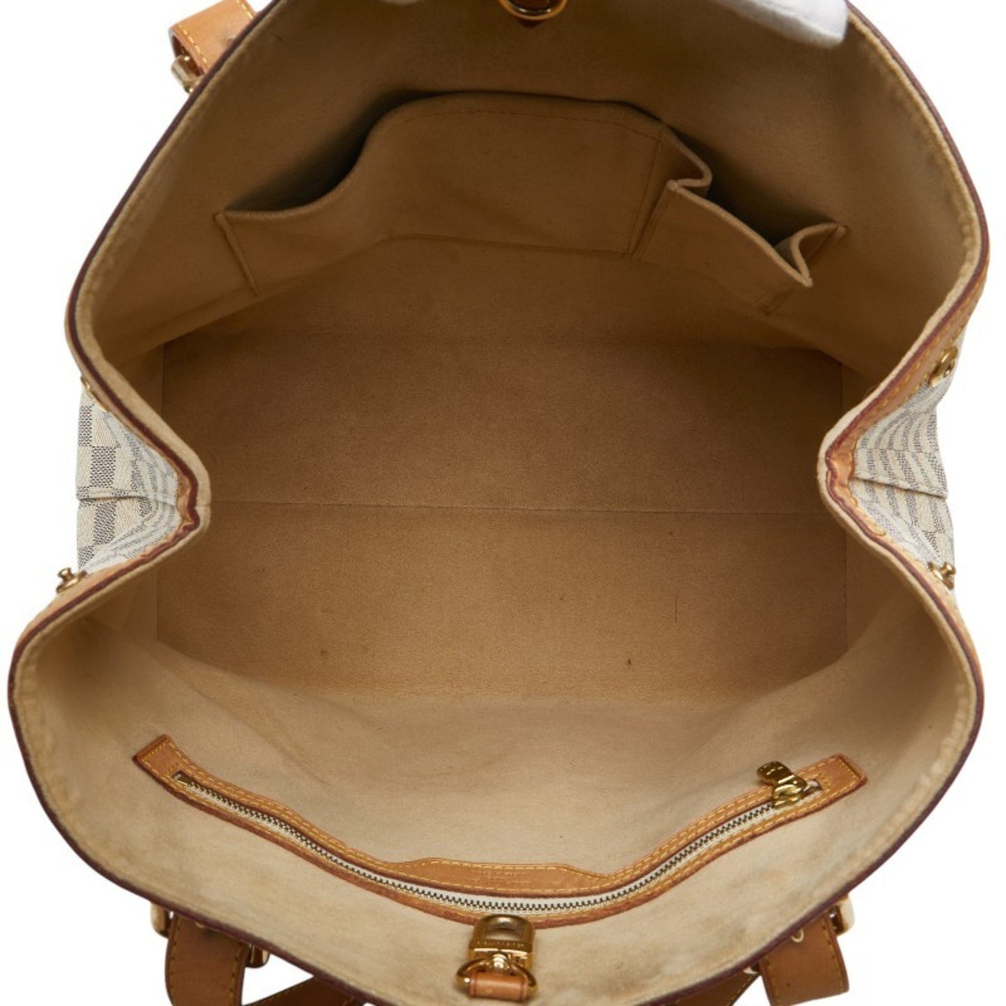 Louis Vuitton Hampstead, White, Canvas, tote