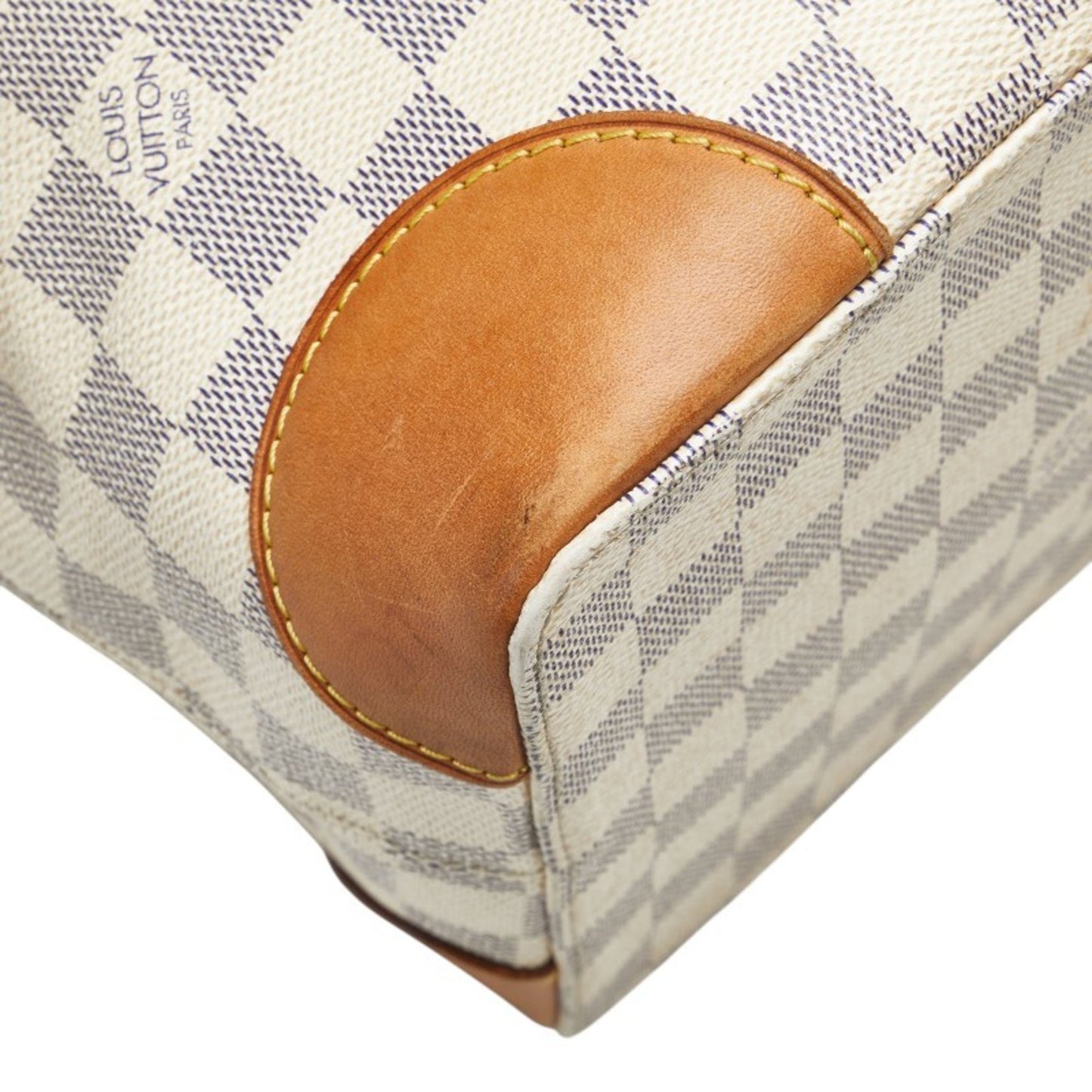 Louis Vuitton Hampstead, White, Canvas, tote