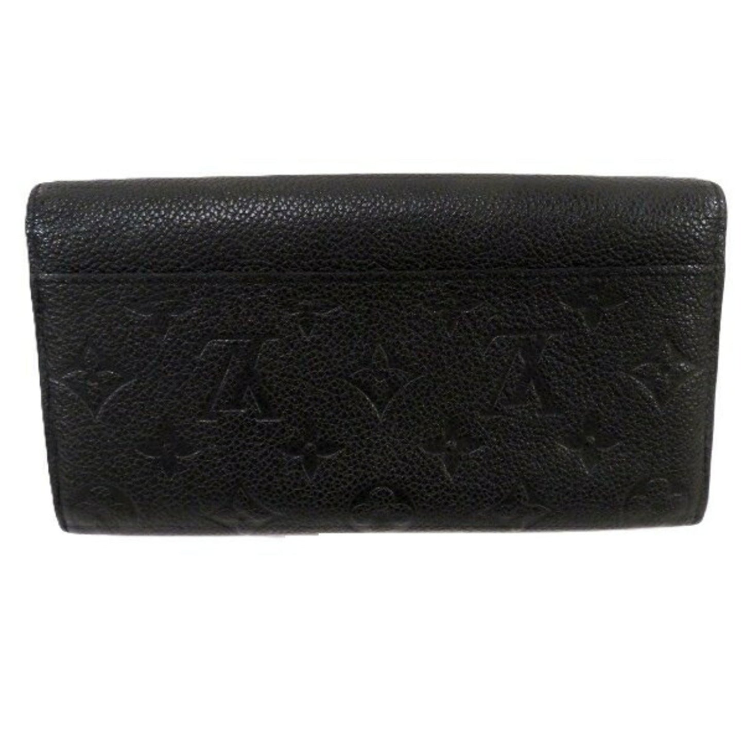 Louis Vuitton Sarah, Black, Leather, wallet