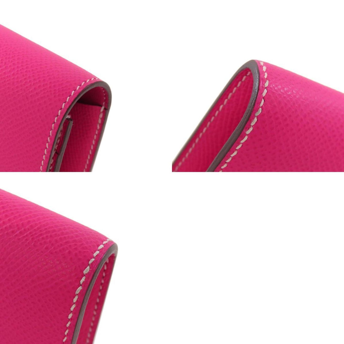 Hermès Constance, Pink, Leather, wallet
