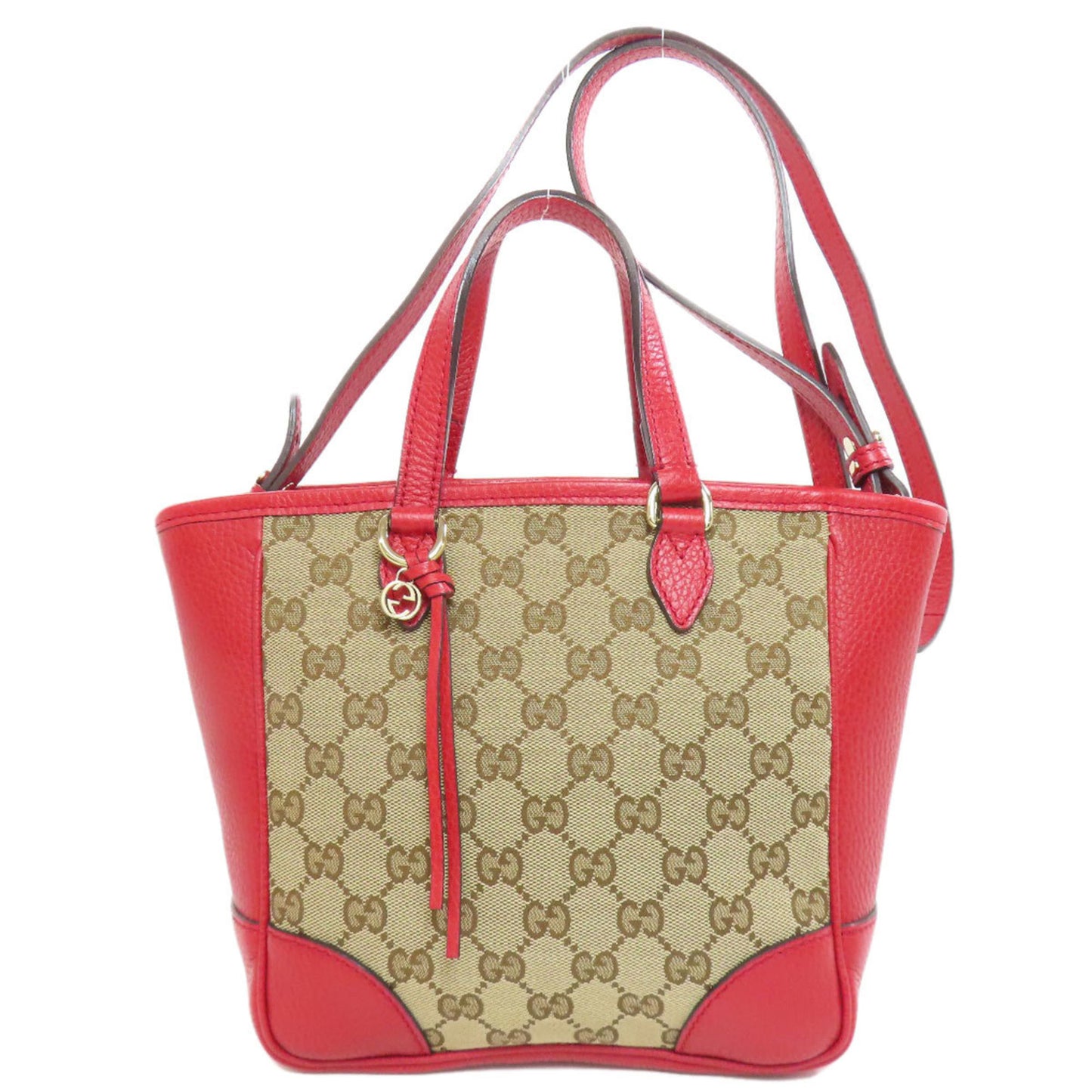 Gucci Bree, Red, Canvas, handbag