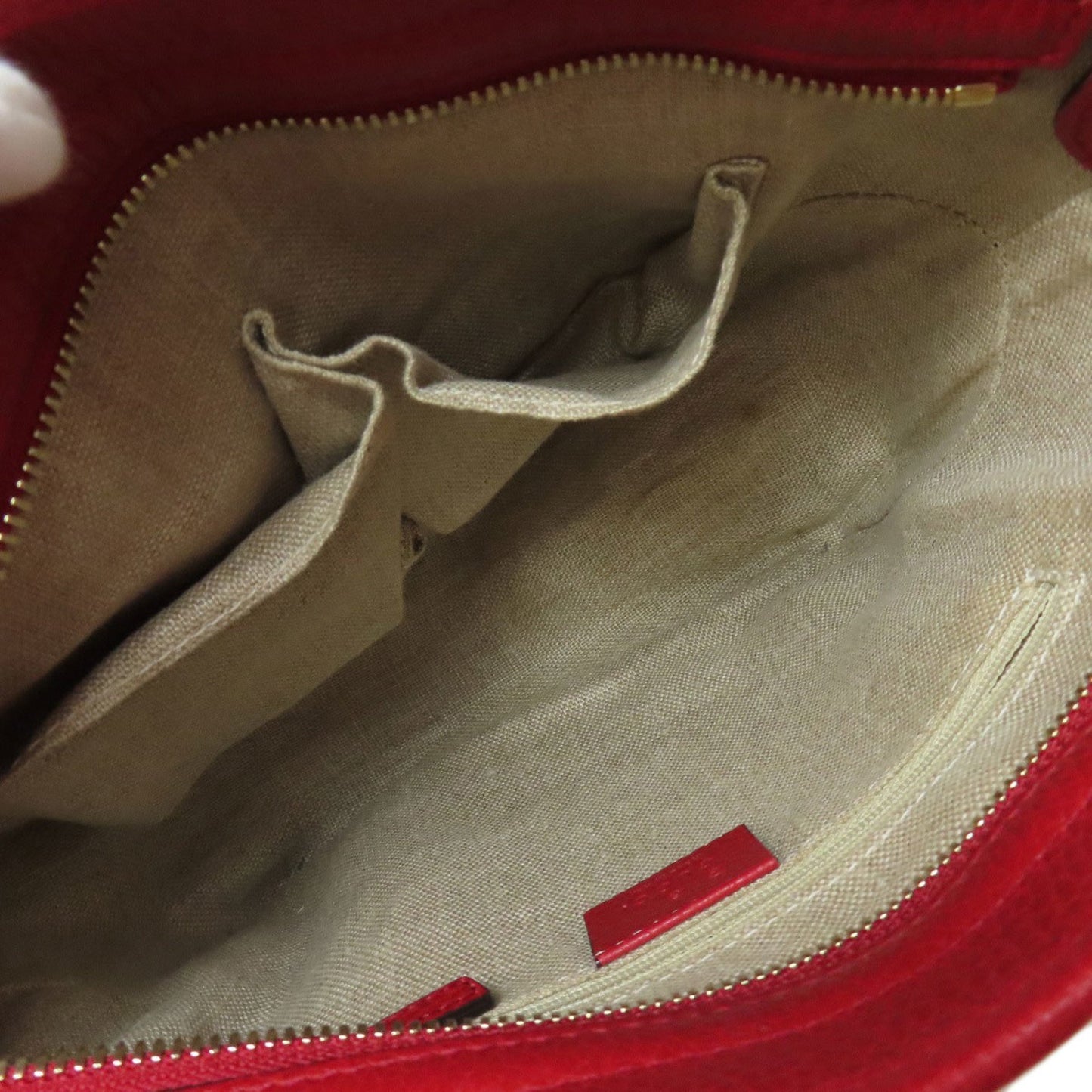 Gucci Bree, Red, Canvas, handbag