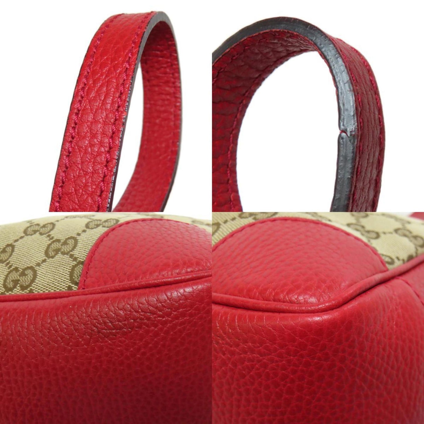 Gucci Bree, Red, Canvas, handbag