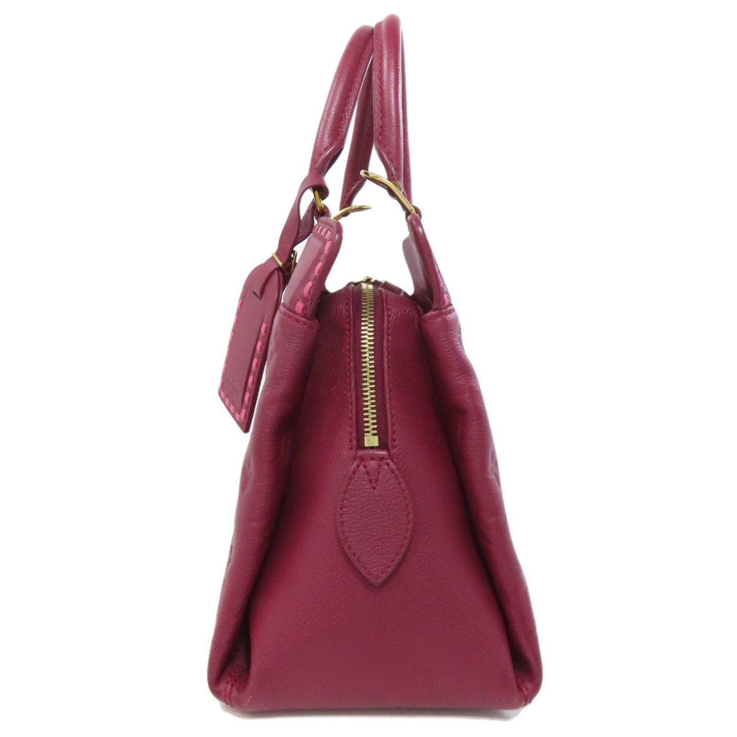 Louis Vuitton Vosges, Burgundy, Leather, tote