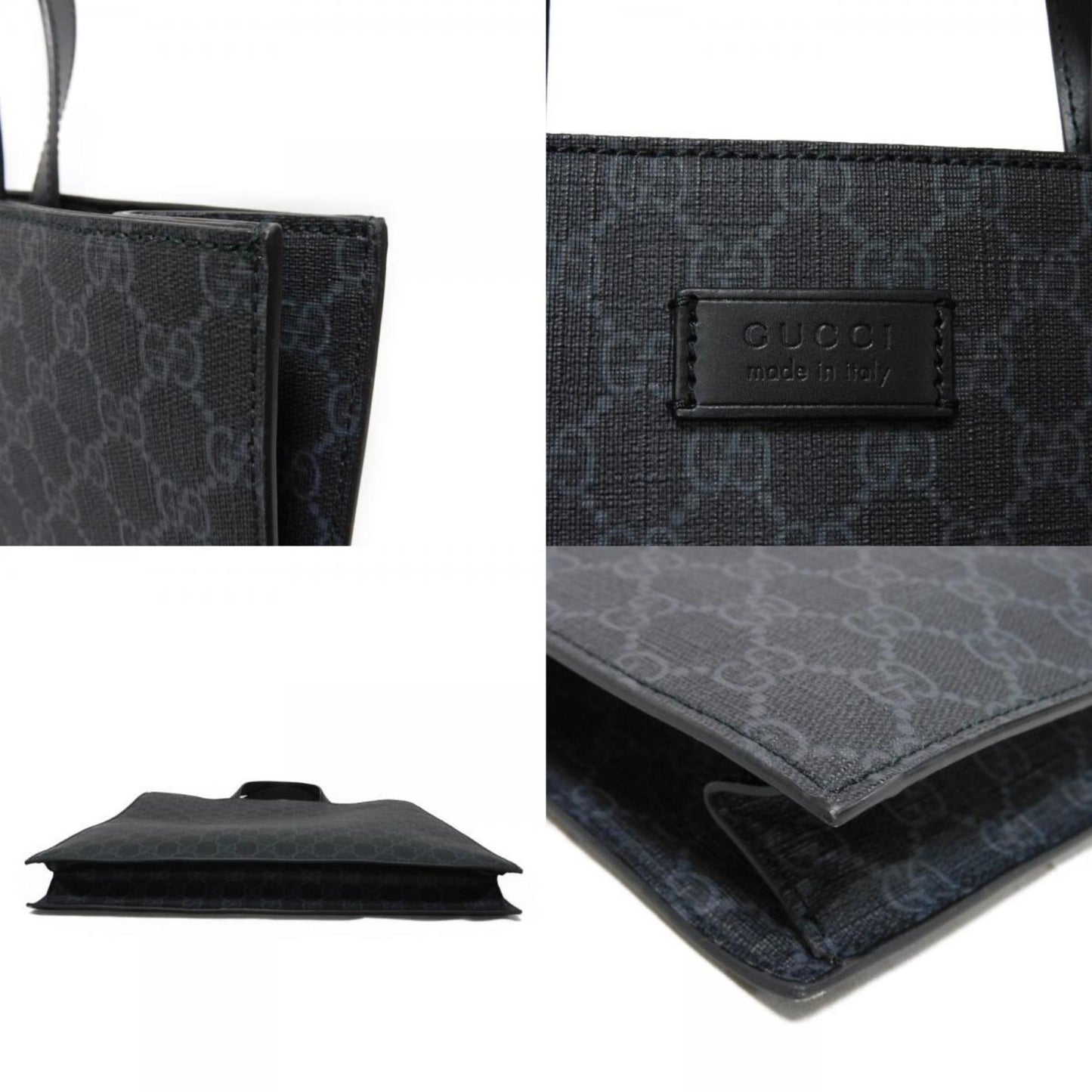 Gucci GG Supreme, Black, Canvas, tote