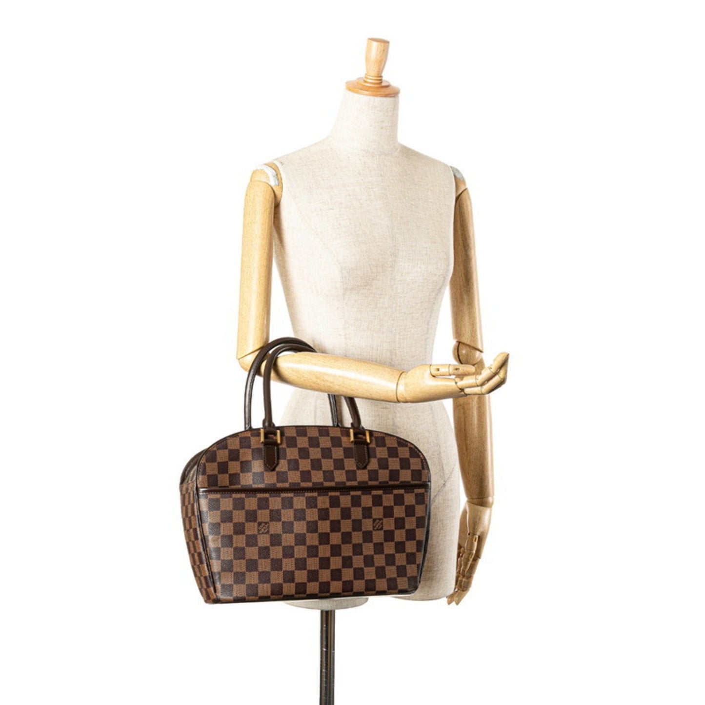 Louis Vuitton Sarria, Brown, Canvas, handbag
