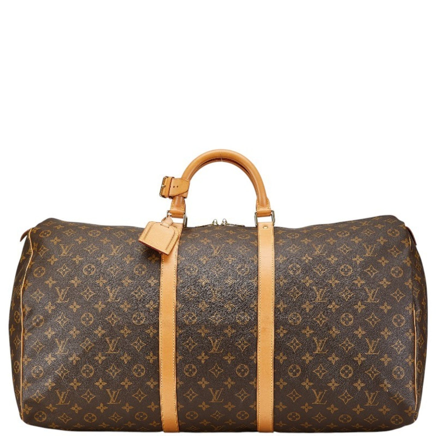 Louis Vuitton Keepall 60, Brown, Canvas, travel