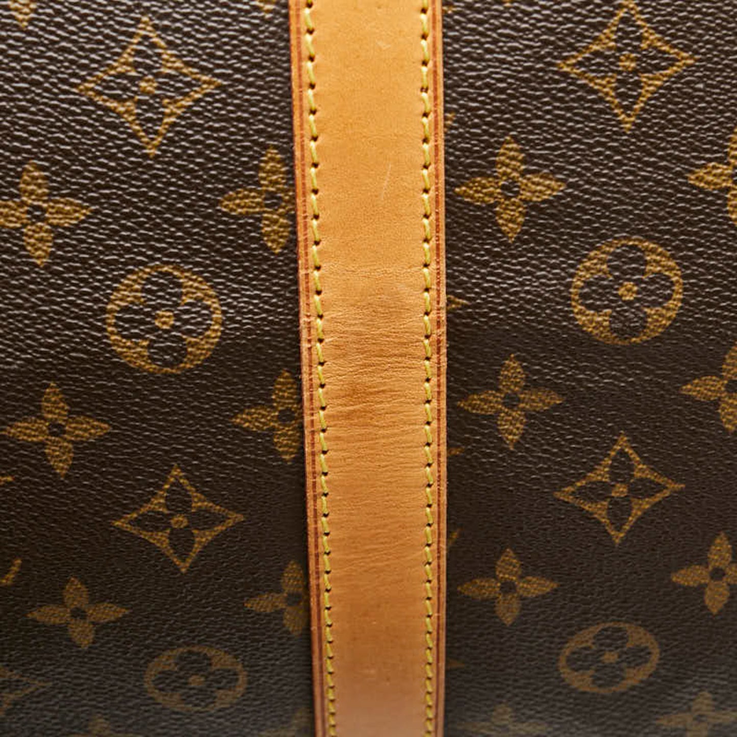 Louis Vuitton Keepall 60, Brown, Canvas, travel
